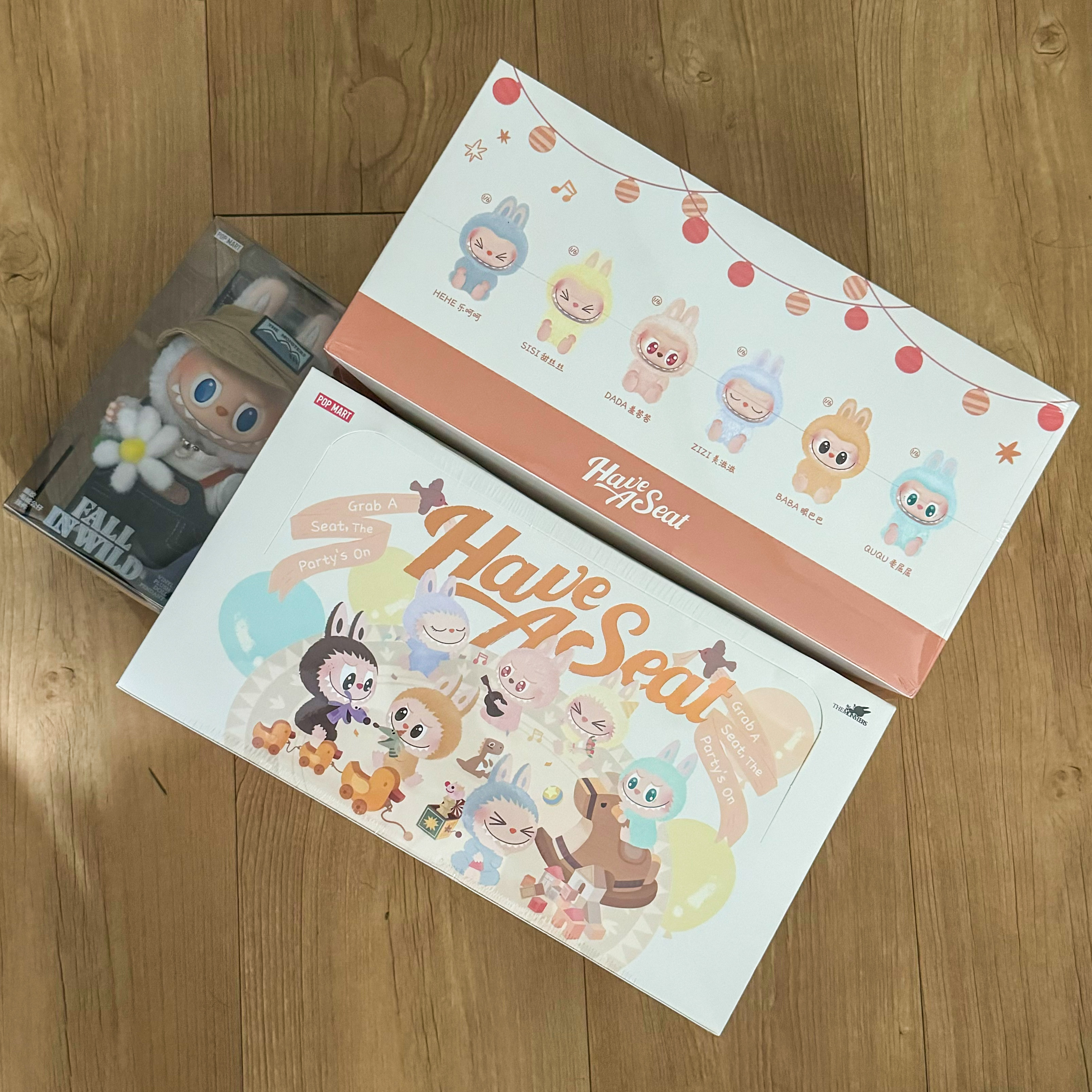 Pop Mart Labubu Let's Play Together Doll Series Sealed Case (6 Blind Boxes), Pop Mart Fall In Wild Labubu Series Toy Keyring 착용 스타일