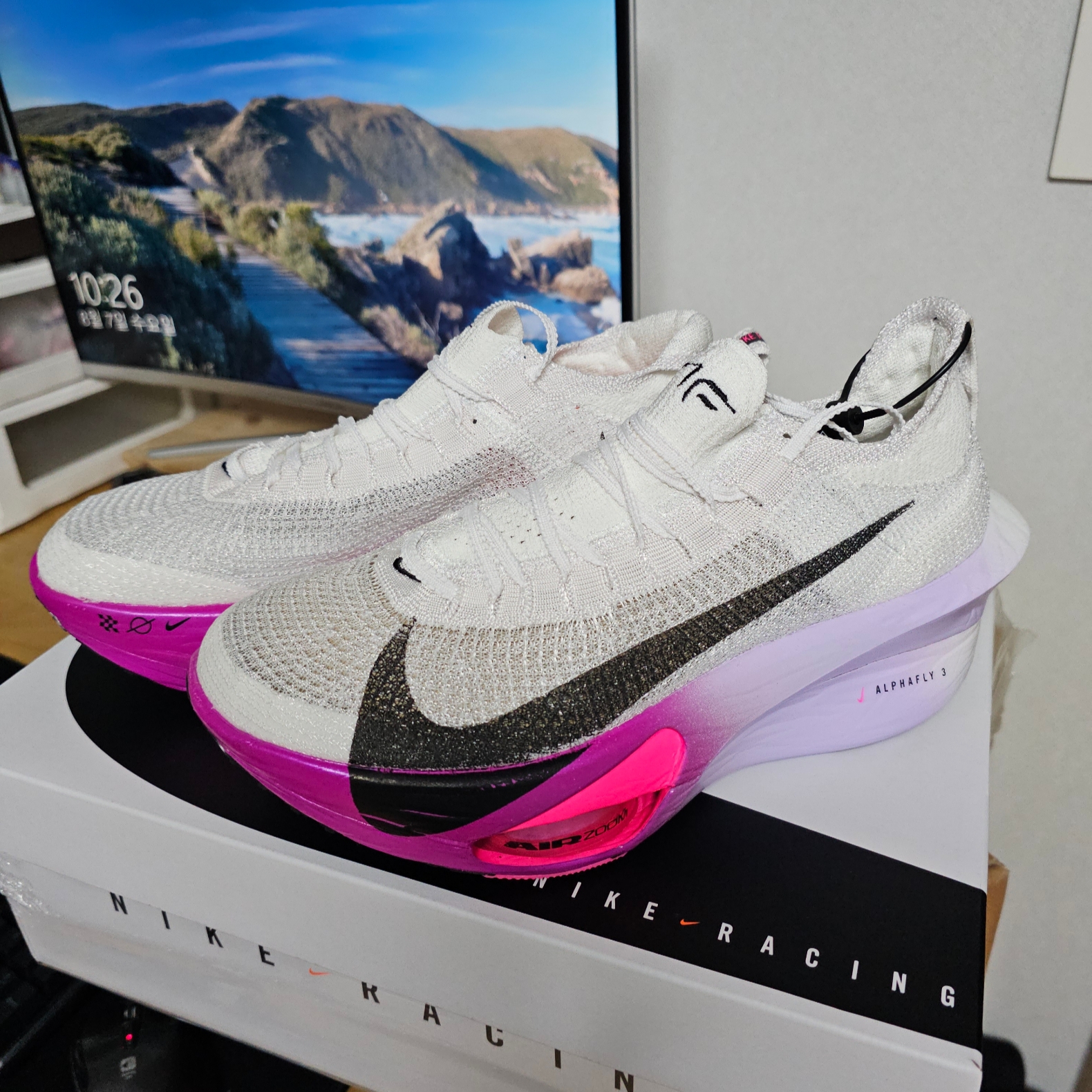 Nike Air Zoom Alphafly Next% 3 Hyper Pink 착용 스타일