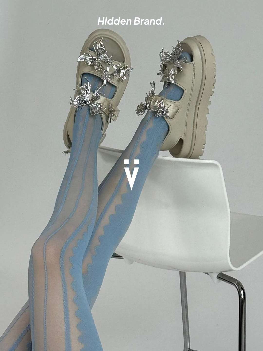 (W) Yvmin Ripple Liquefied Metal Butterfly Hair Claw Clip Silver, (W) Yvmin Ripple Liquefied Butterfly Hair Clip Silver 착용 스타일 - 6