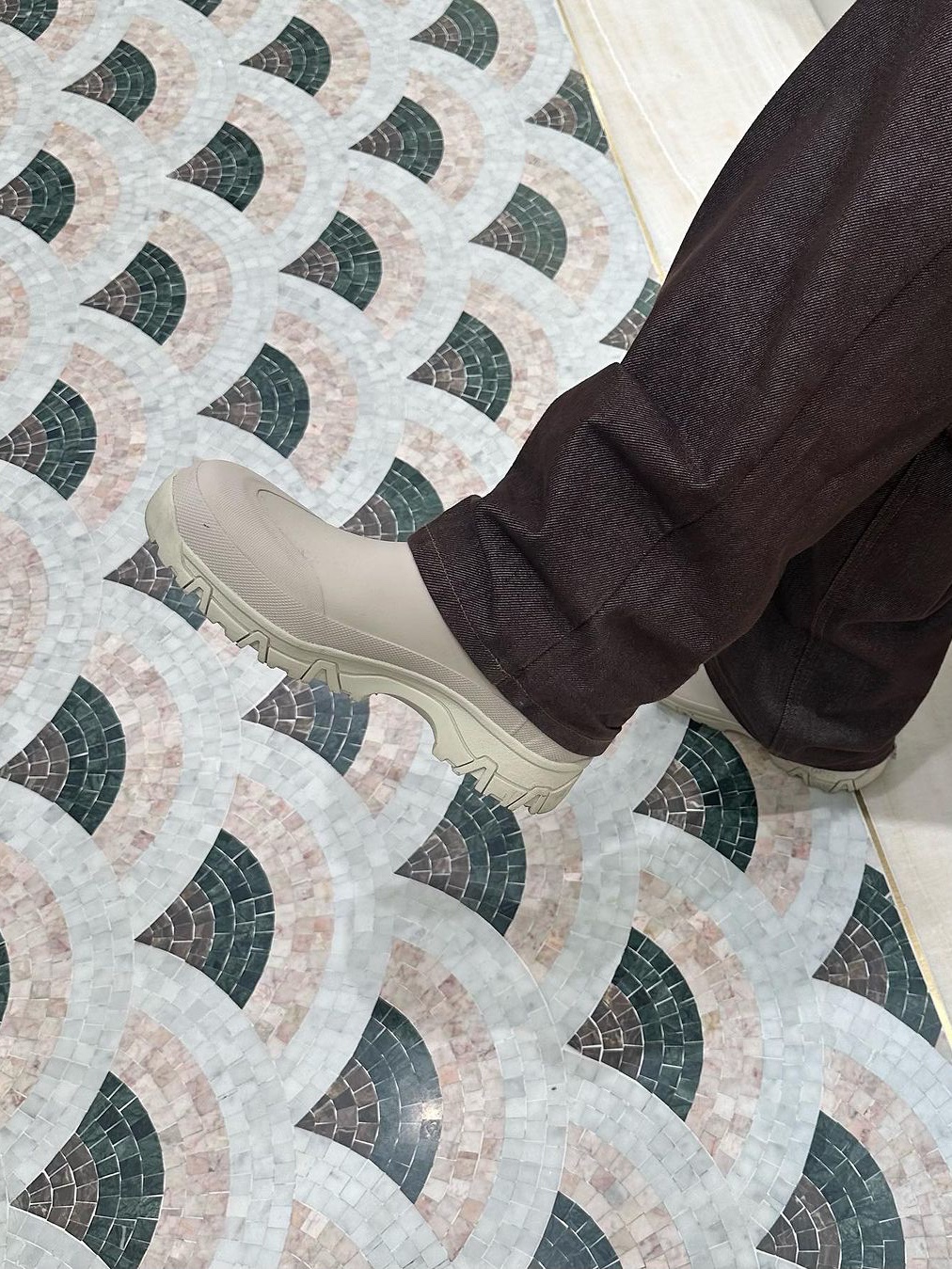 Tretorn Garpa Rubber Boots Cream 착용 스타일 - 7