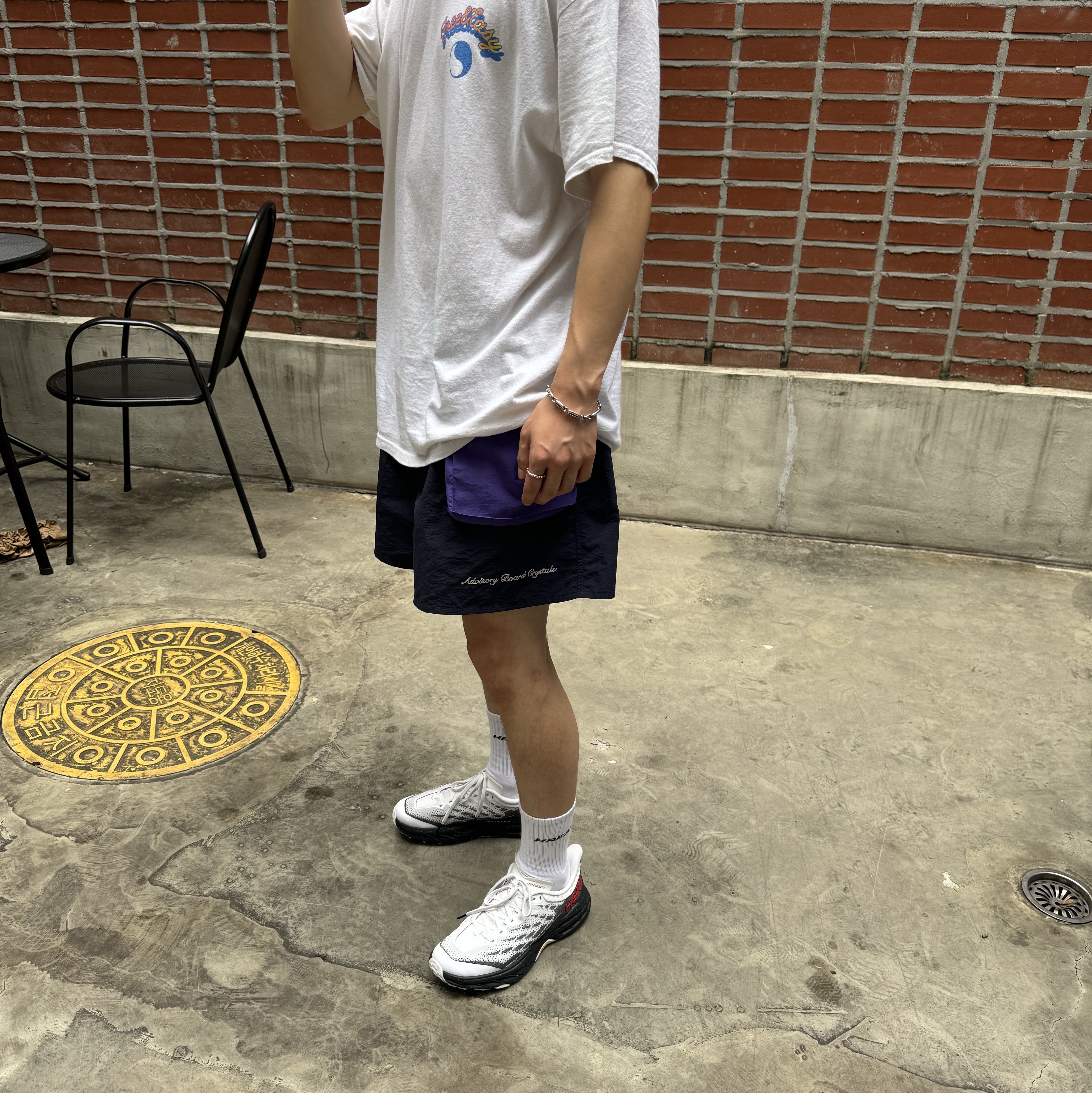 Hoka Speedgoat 5 White Black - 24FW, Advisory Board Crystals Camp Crystal Lake Swim Shorts Grey Purple 착용 스타일 - 5