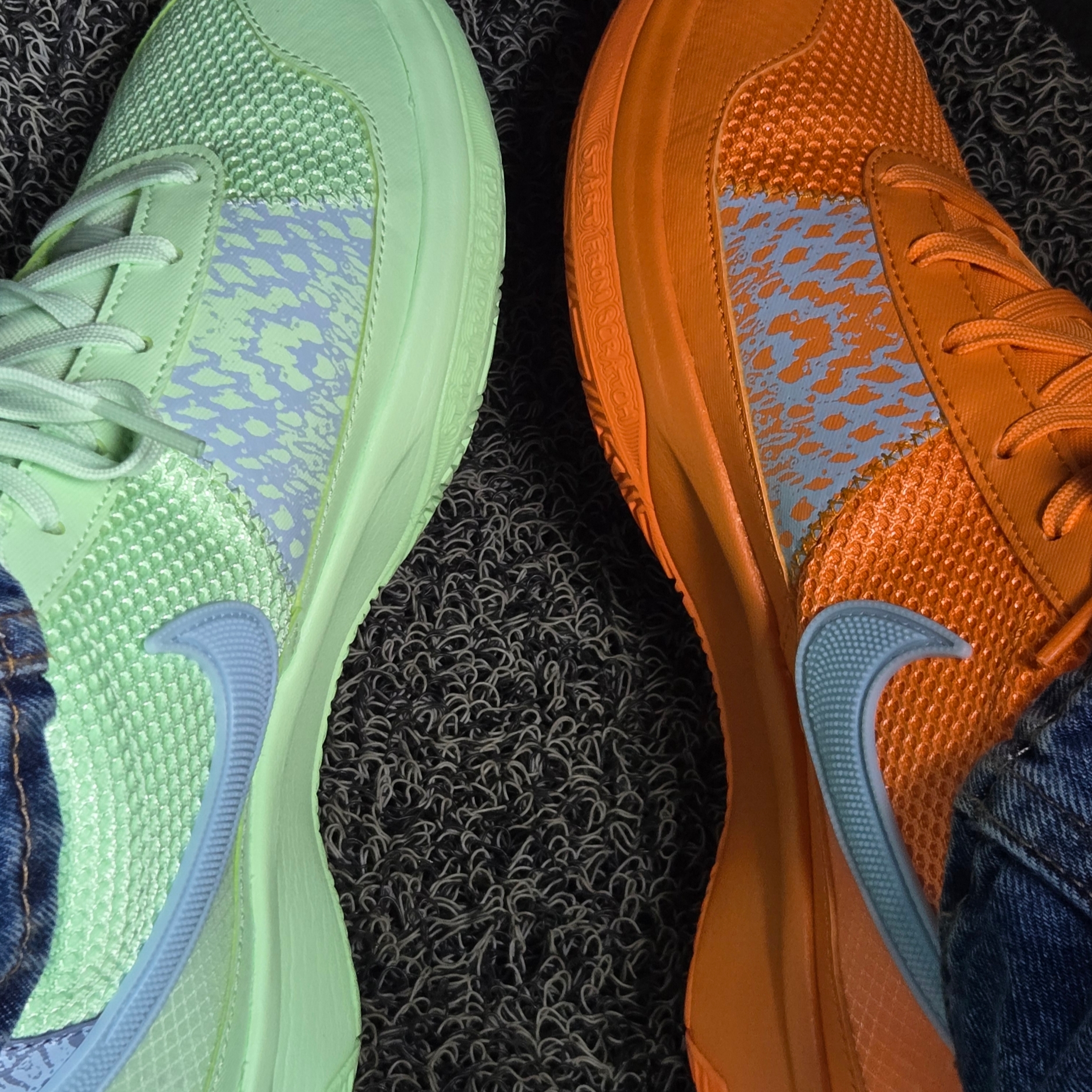 Nike Ja 1 EP Bright Mandarin Vapor Green 착용 스타일