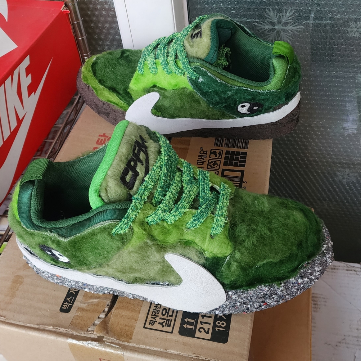 Nike x Cactus Plant Flea Market Flea 1 Forest Green 착용 스타일 - 1