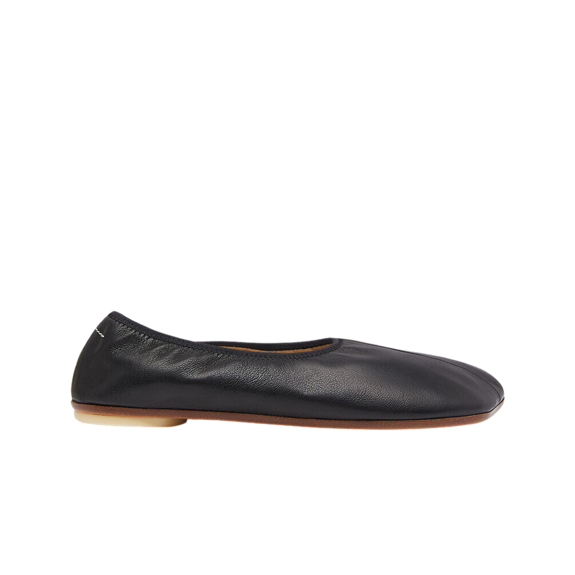 (W) MM6 Maison Margiela Anatomic Soft Ballet Flats Black 상세 이미지 1