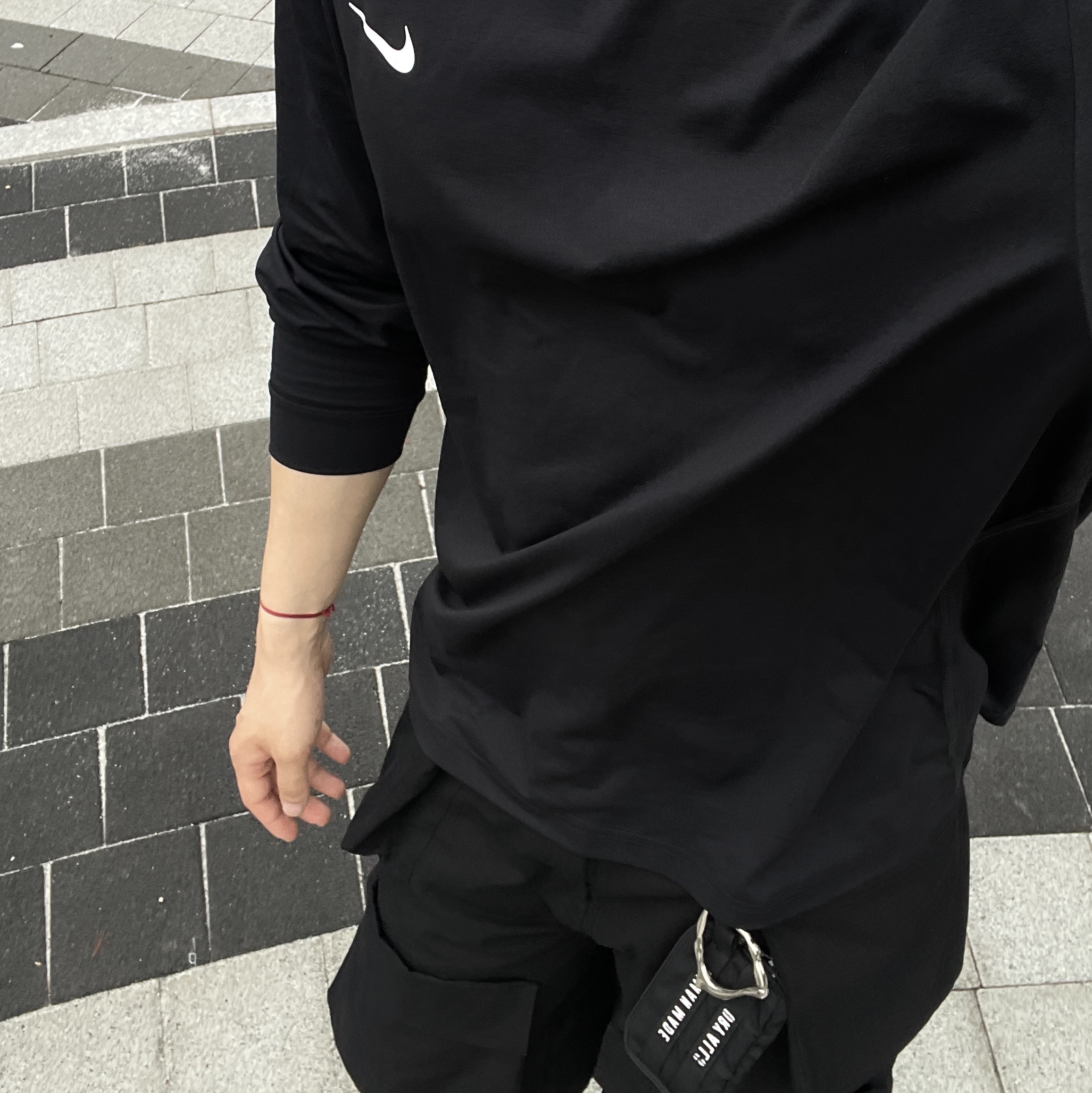 Human Made Military Card Case Black 착용 스타일