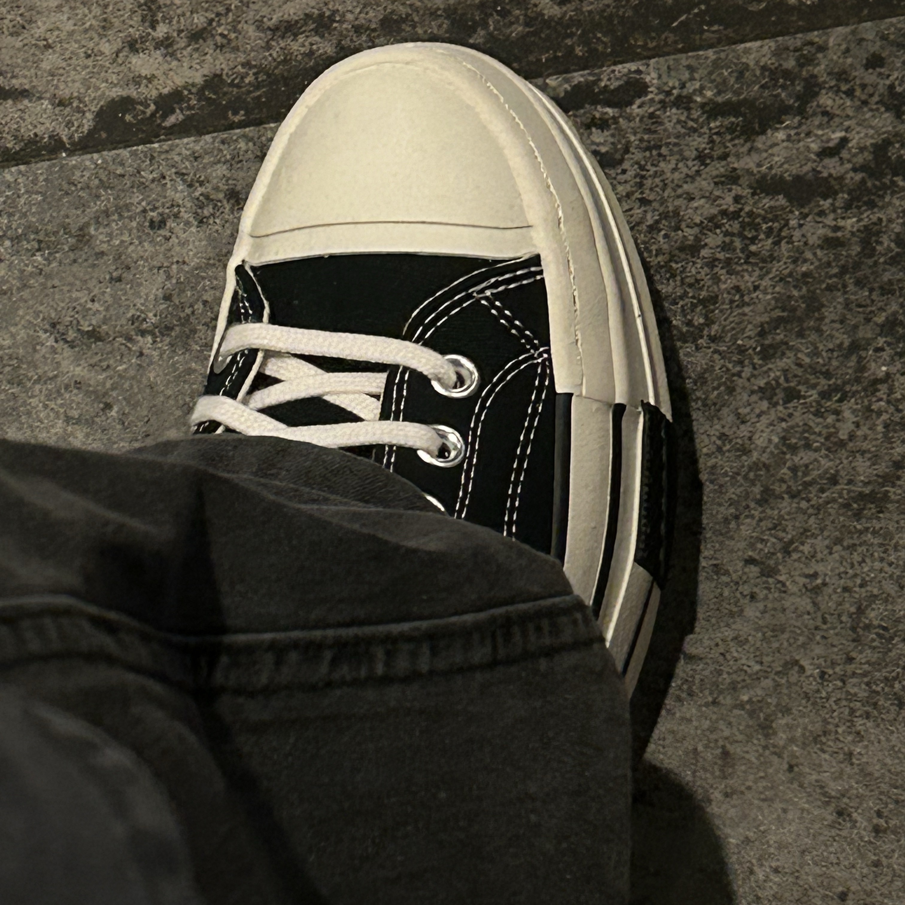Converse x Drkshdw DBL Drkstar Chuck 70 Hi Black 착용 스타일