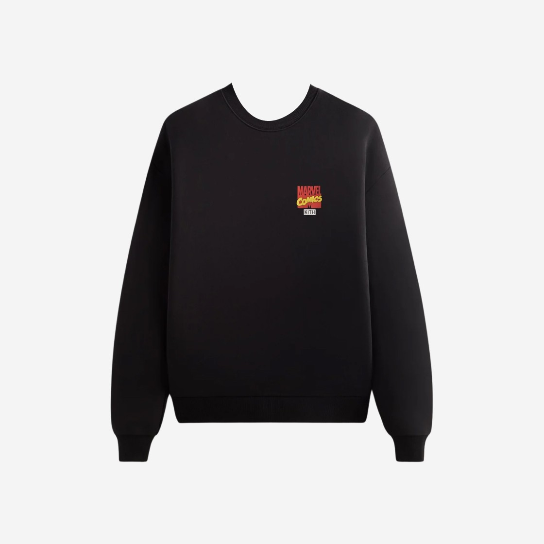 Kith x Marvel Villains Clash Vintage Nelson Crewneck Black 상세 이미지 2