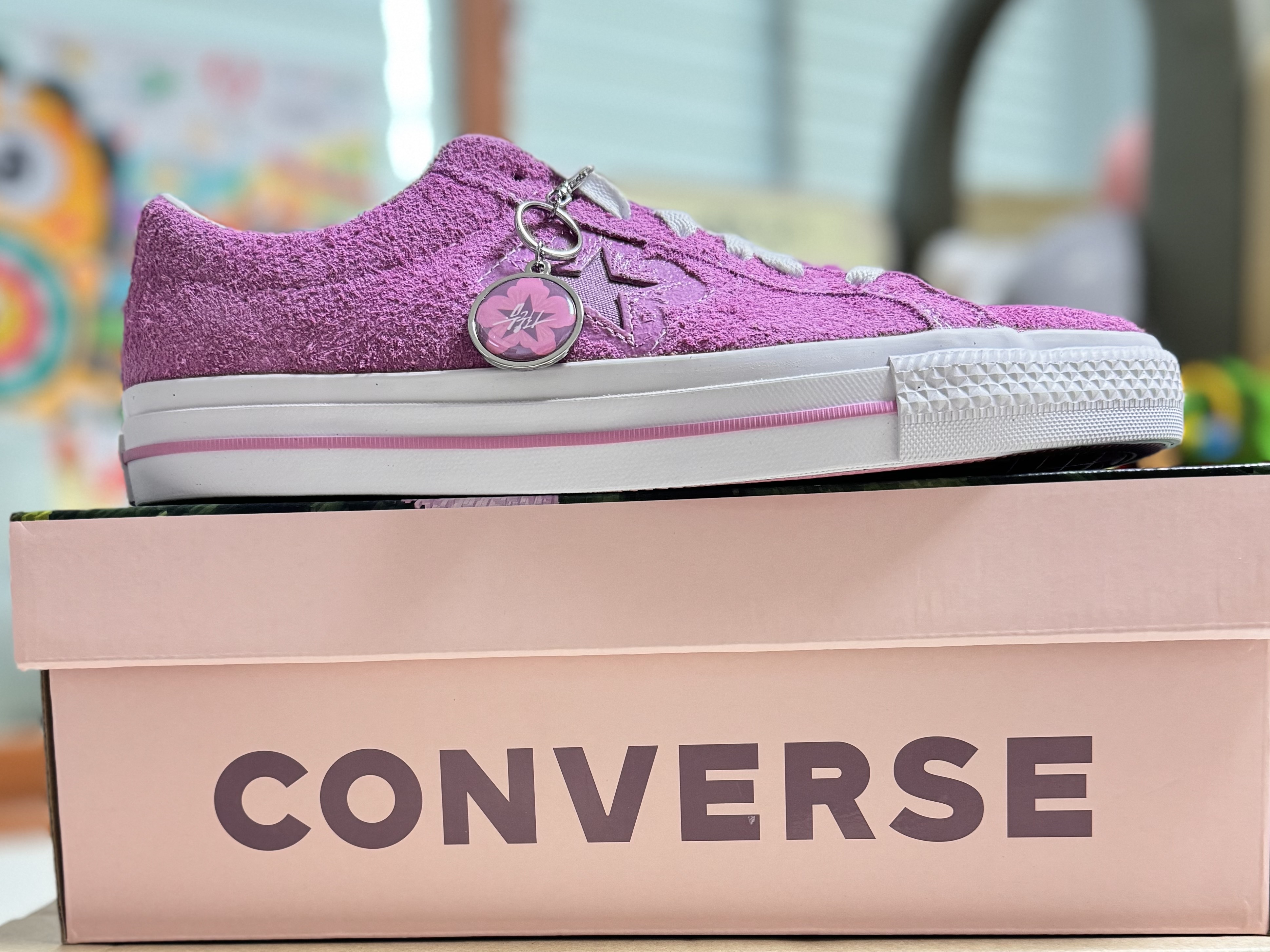 Converse One Star Pro Flower Light Orchid ์ฐฉ์ฉ ์คํ์ผ - 2
