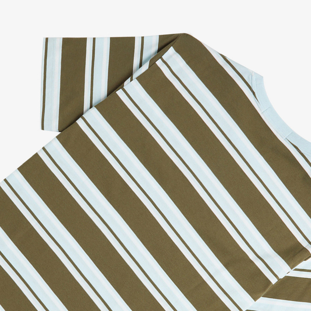 프레드페리 스트라이프 티셔츠 유니폼그린(Fred Perry Stripe T-Shirt Uniform Green/Snow White/Light Ice) - 4