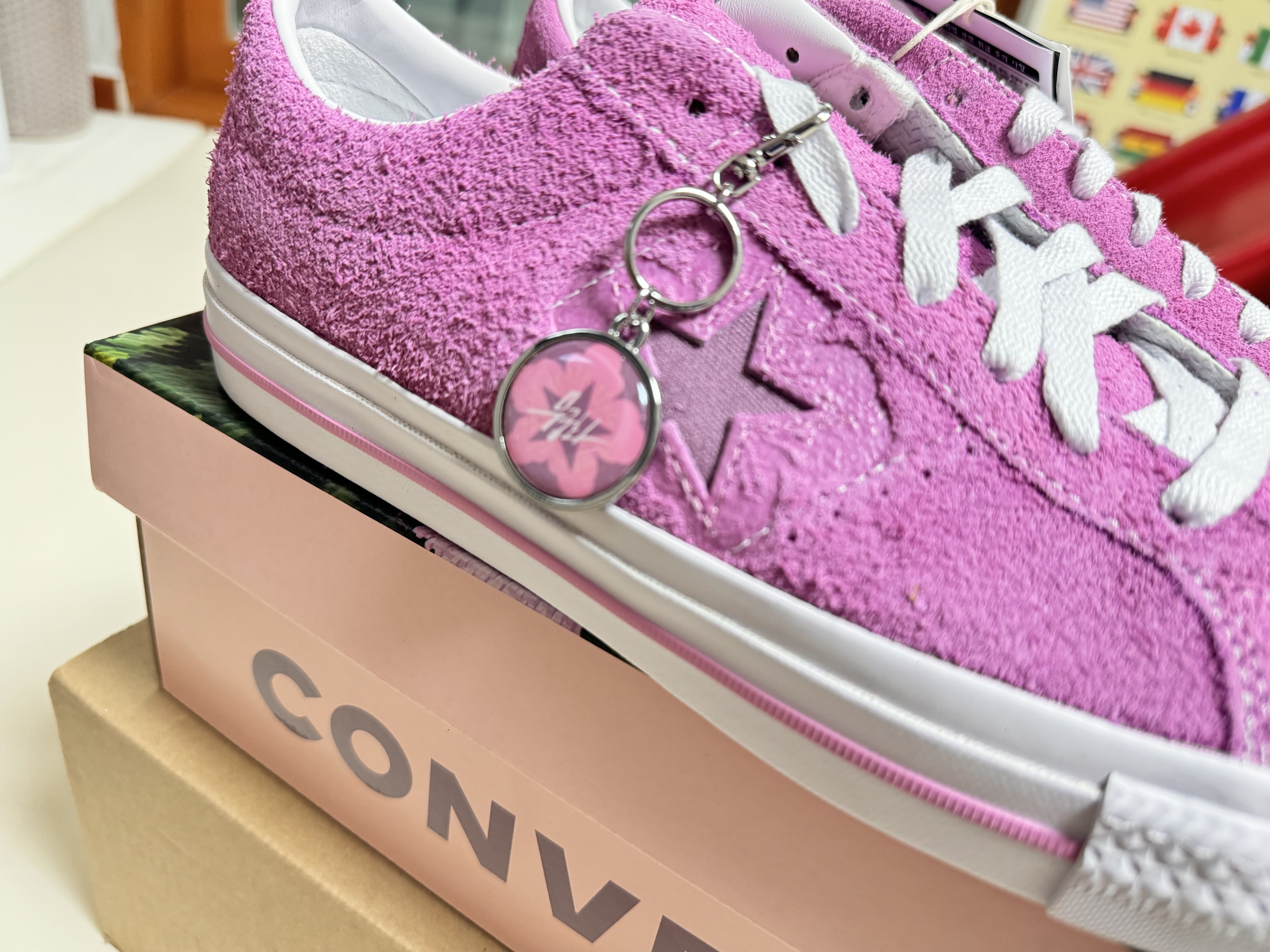 Converse One Star Pro Flower Light Orchid ์ฐฉ์ฉ ์คํ์ผ - 4