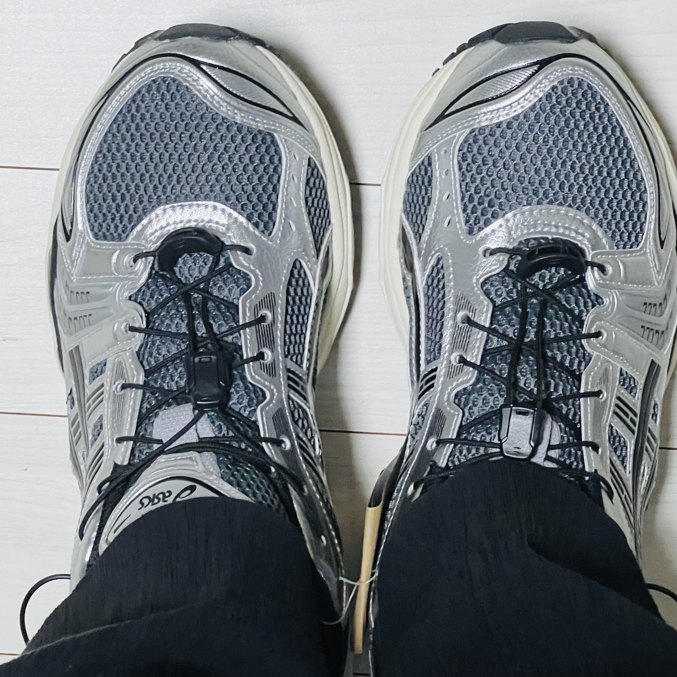 Asics Unlimited Gel-Kayano 14 Carrier Grey Black 착용 스타일 - 1