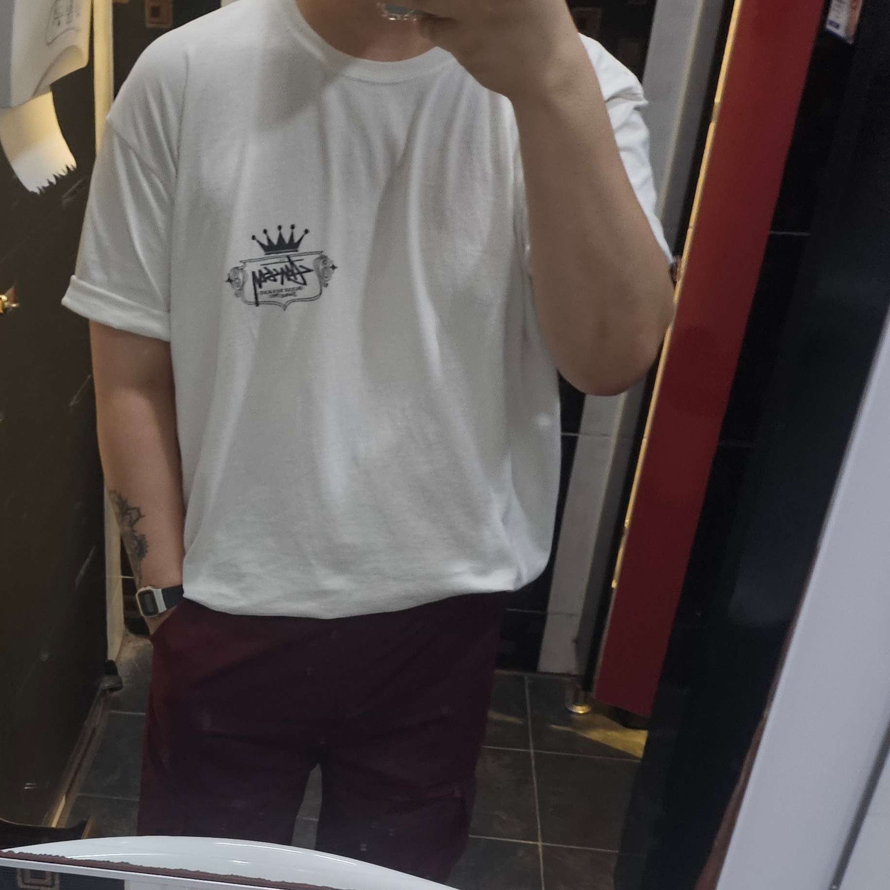 Stussy Built To Last Pigment Dyed T-Shirt Natural 착용 스타일 - 3