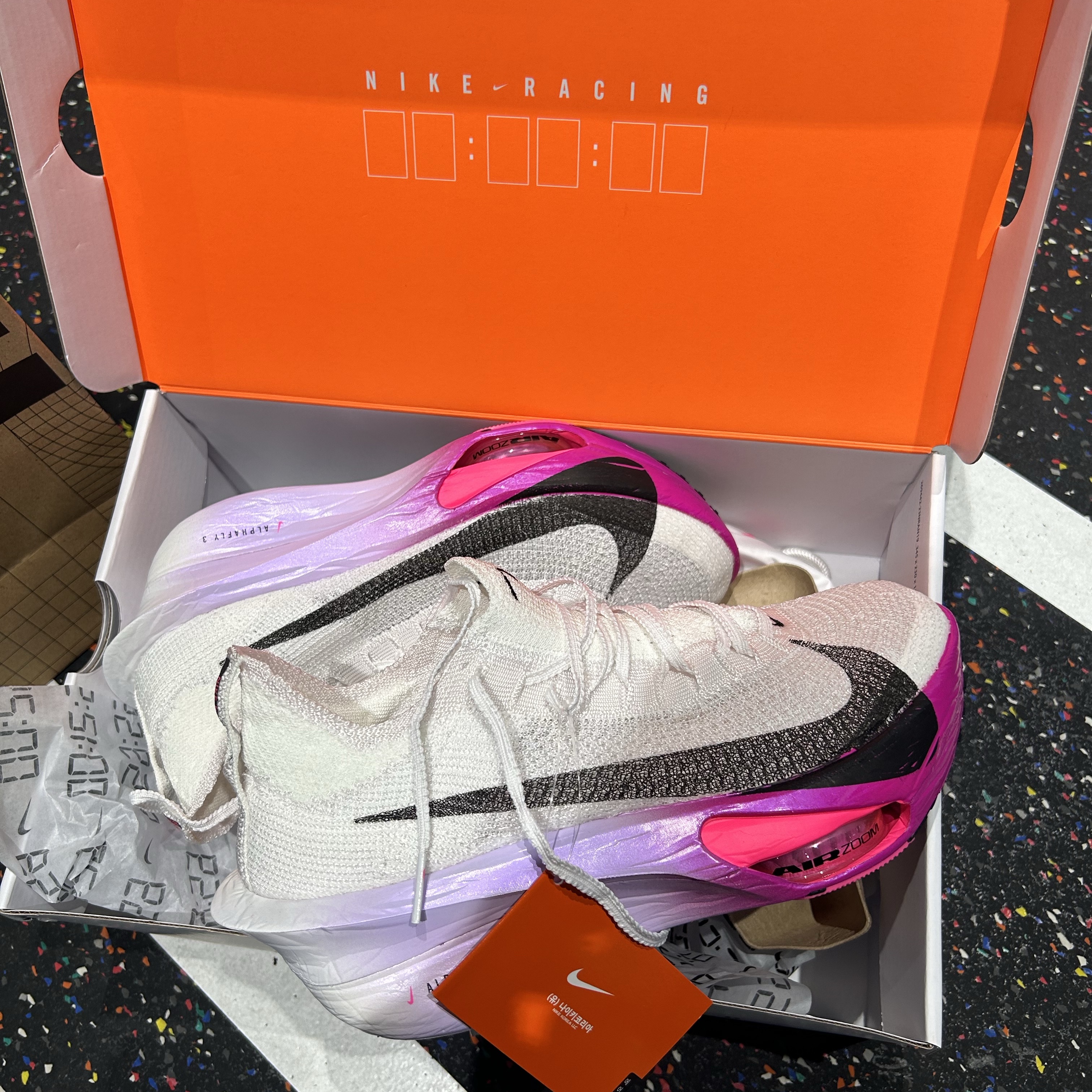 Nike Air Zoom Alphafly Next% 3 Hyper Pink 착용 스타일 - 4