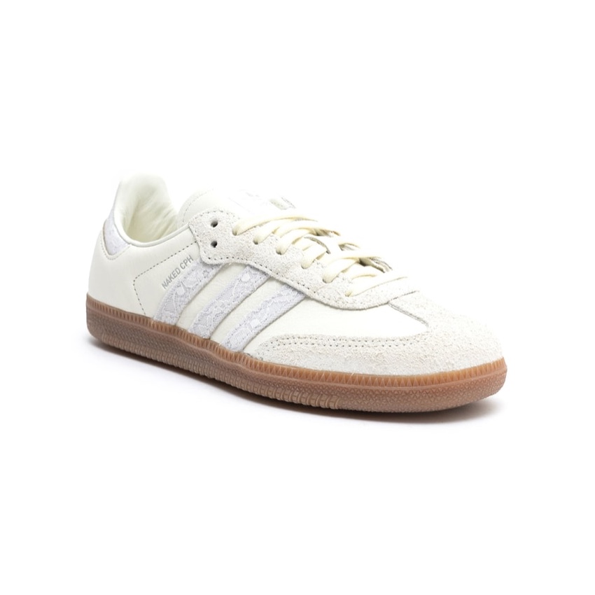 Adidas x Naked Tischtennis White Off White, Adidas x Naked Samba OG White Off White 착용 스타일 - 3
