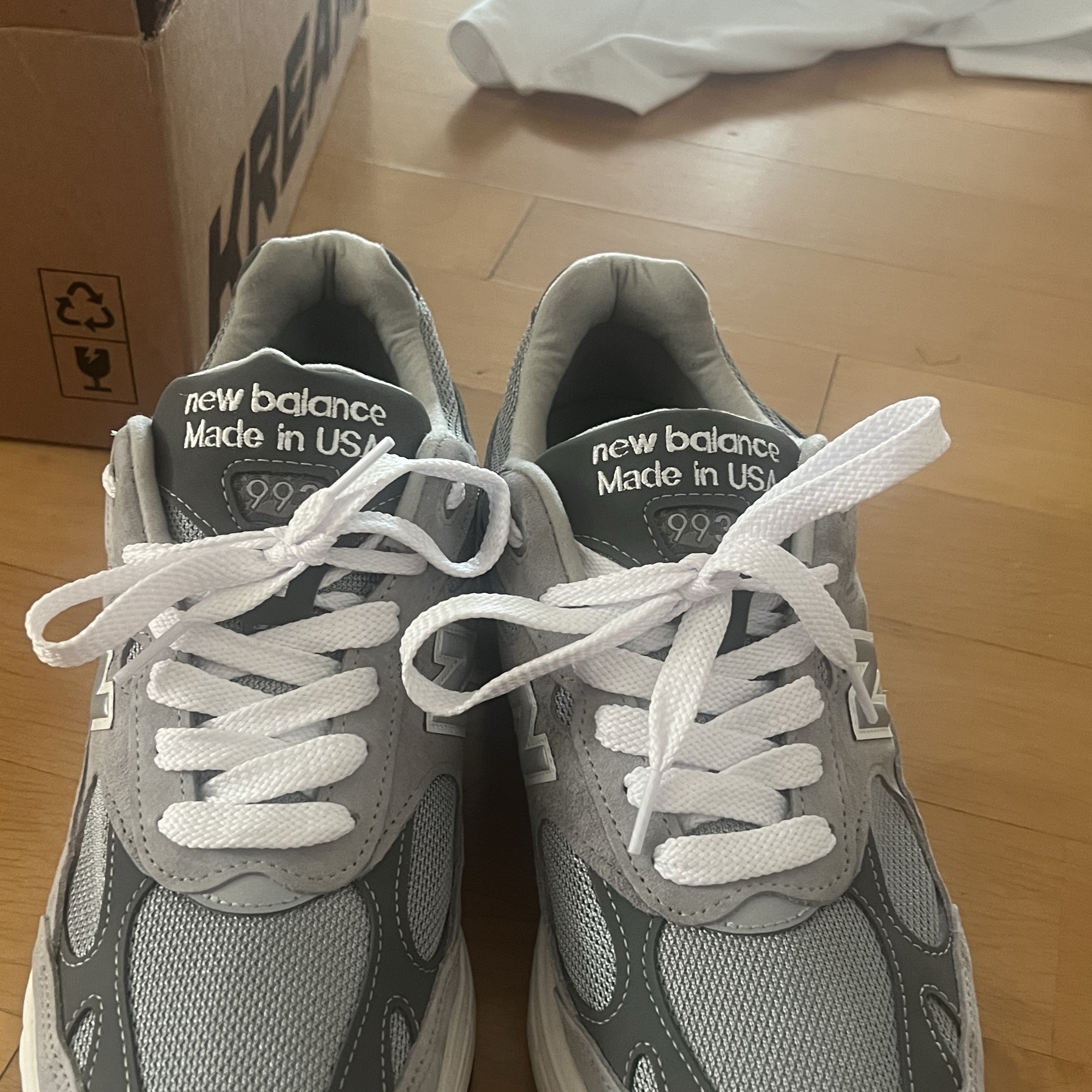 New Balance 993 Made in USA Grey - D Standard 착용 스타일
