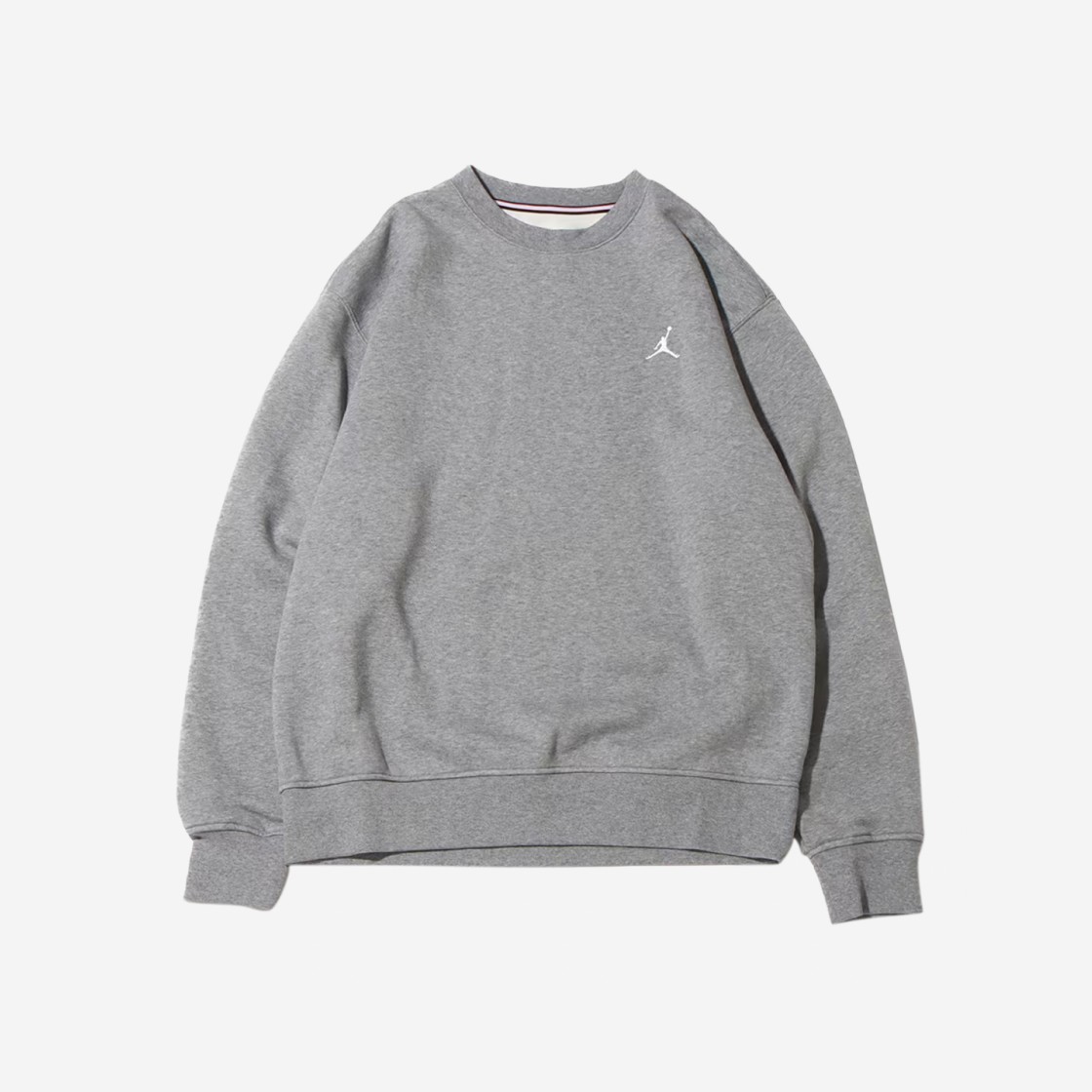 Jordan Essentials Fleece Crewneck Sweatshirt Carbon Heather - Asia 상세 이미지 1