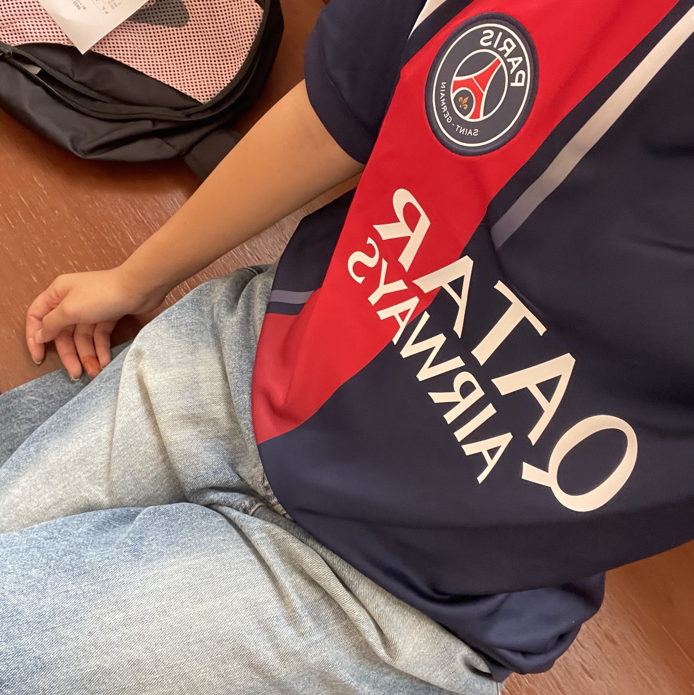 Nike Paris Saint-Germain 2023/24 Dri-Fit Stadium Home Jersey Midnight Navy (Non Marking Ver.) 착용 스타일