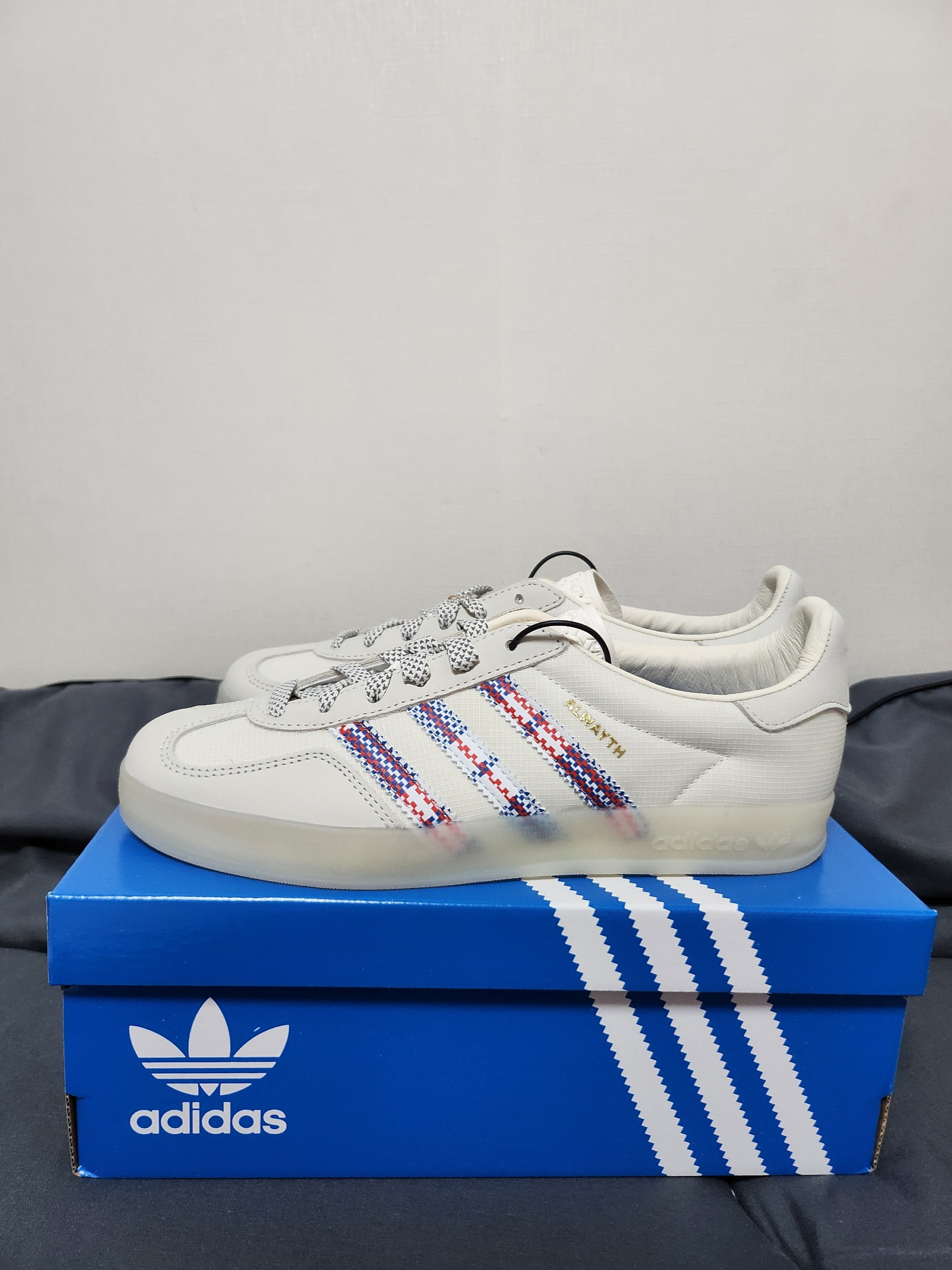 Adidas x Alwayth Gazelle Indoor Core White Supplier Colour 착용 스타일 - 2