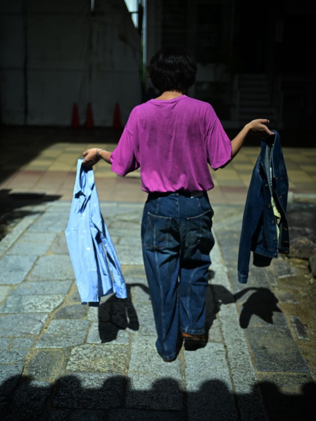 Sage Nation Denim Jiji Jacket Raw Denim, Sage Nation Welt Trouser Denim Raw Denim 착용 스타일 - 4