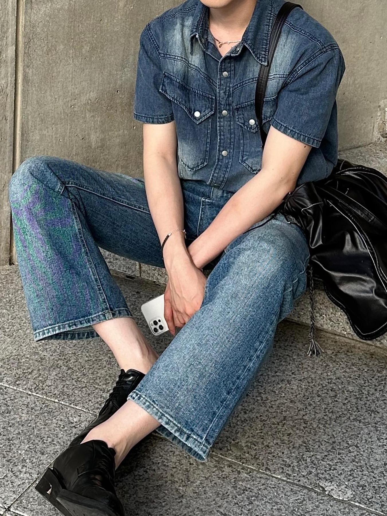 Matin Kim Big Coating Tote Bag Black, Jacquemus La Chaine Signature Logo Chain Necklace Silver 착용 스타일 - 9