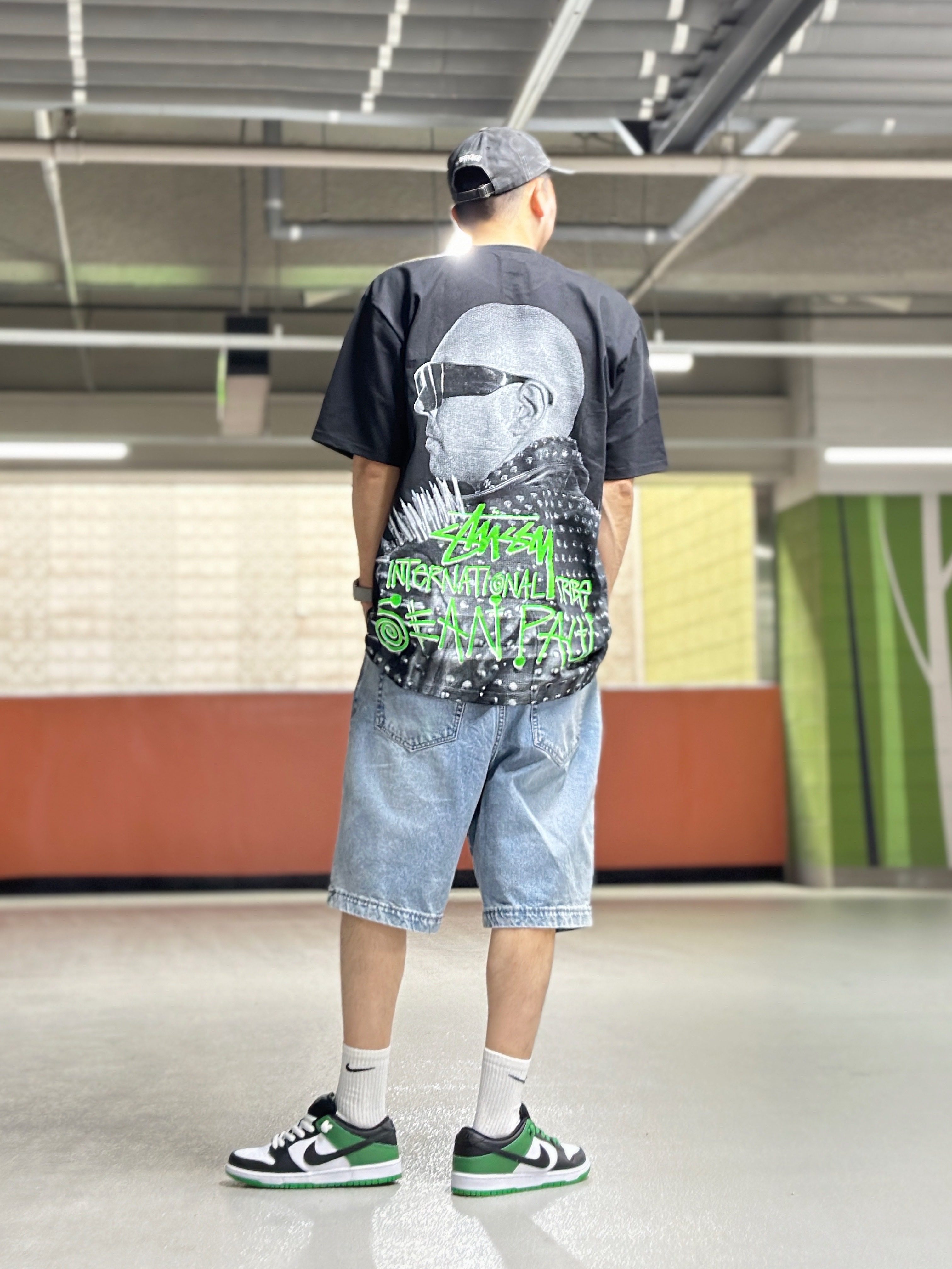 Supreme Pigment Canvas S Logo 6-Panel Black - 23SS, Stussy x Sean Paul T-Shirt Black 착용 스타일
