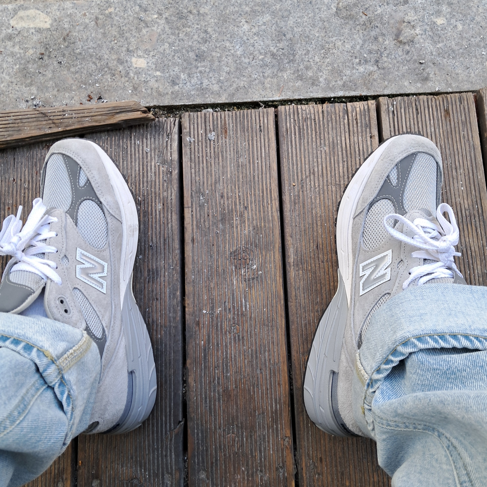 New Balance 993 Made in USA Grey - D Standard 착용 스타일