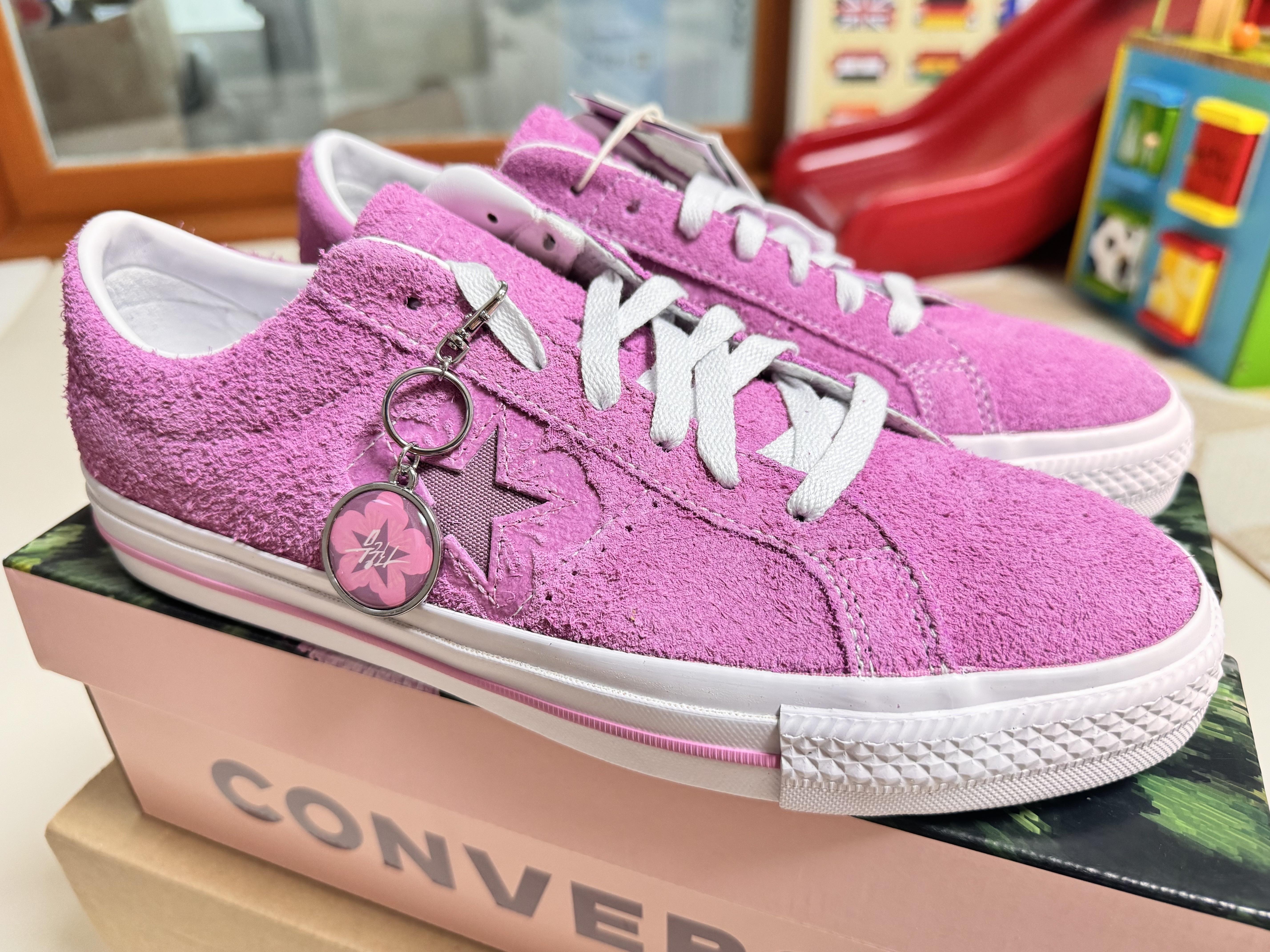 Converse One Star Pro Flower Light Orchid ์ฐฉ์ฉ ์คํ์ผ - 1