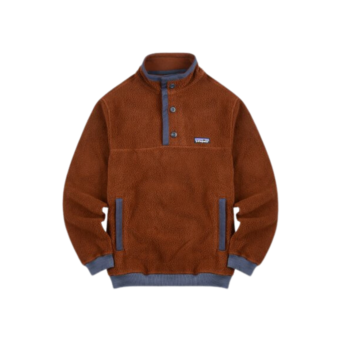 Patagonia Shearling Button Fleece Pullover Fox Red 상세 이미지 1