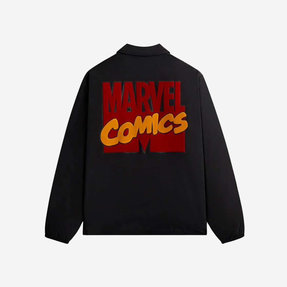 Kith x Marvel Comics Coaches Jacket Black 상세 이미지 1