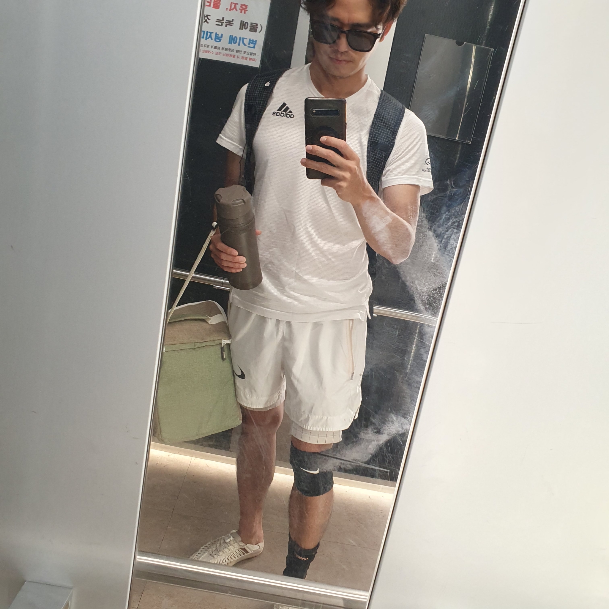 Nike x Off-White NRG Shorts White 착용 스타일