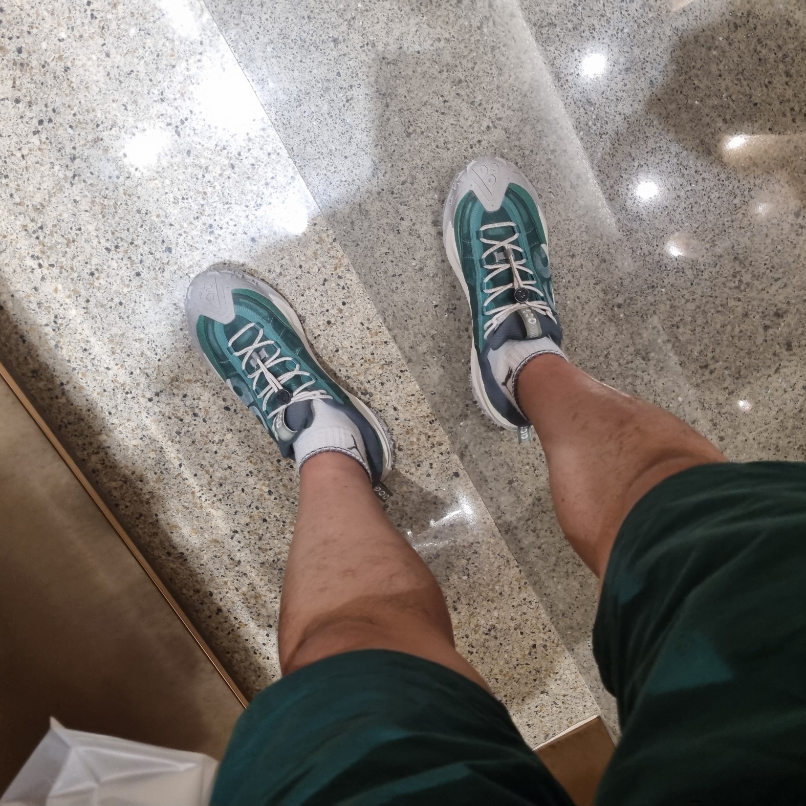 Nike ACG Mountain Fly 2 Low Bicoastal Vintage Green 착용 스타일