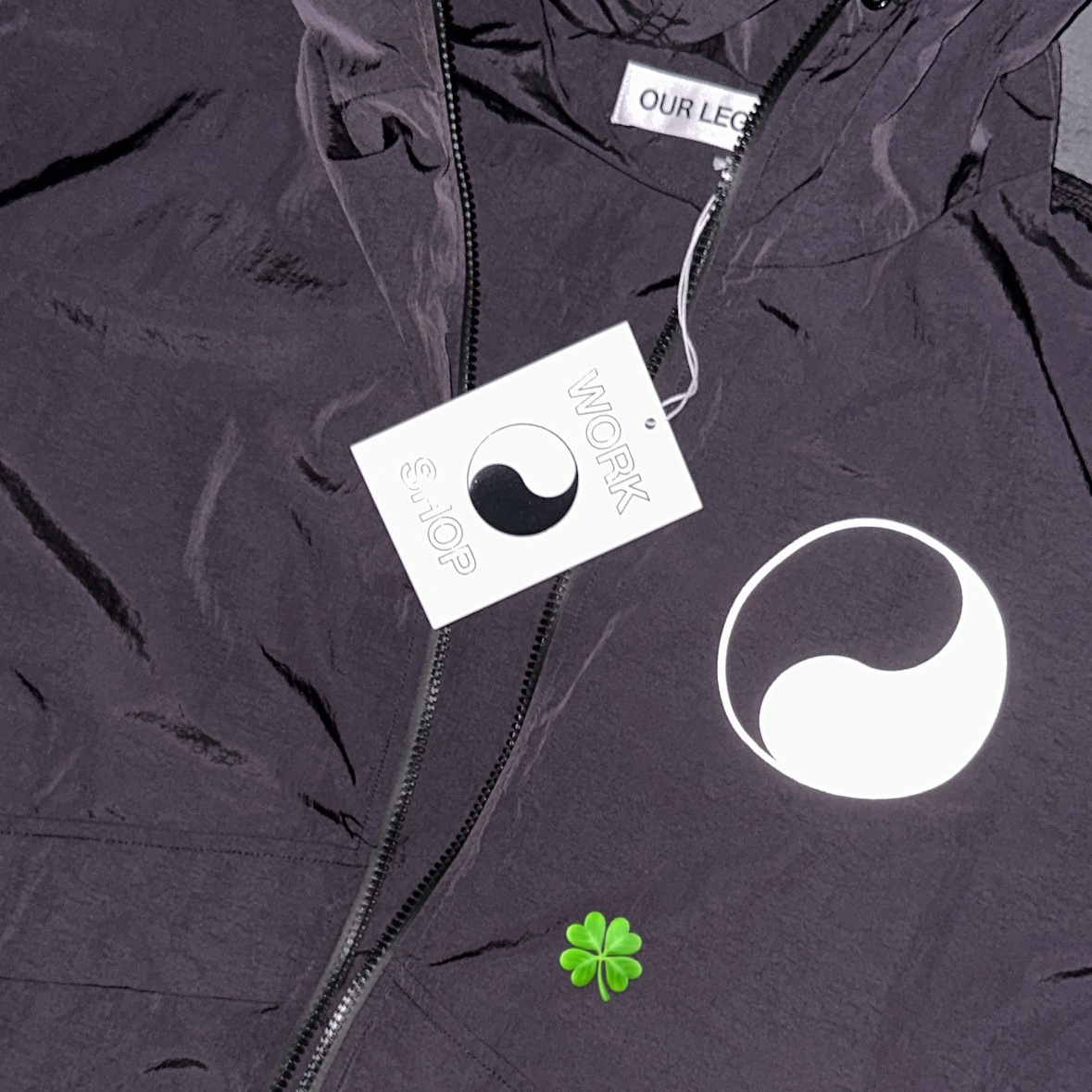 Our Legacy Work Shop Nylon Taffeta Running Jacket Black 착용 스타일