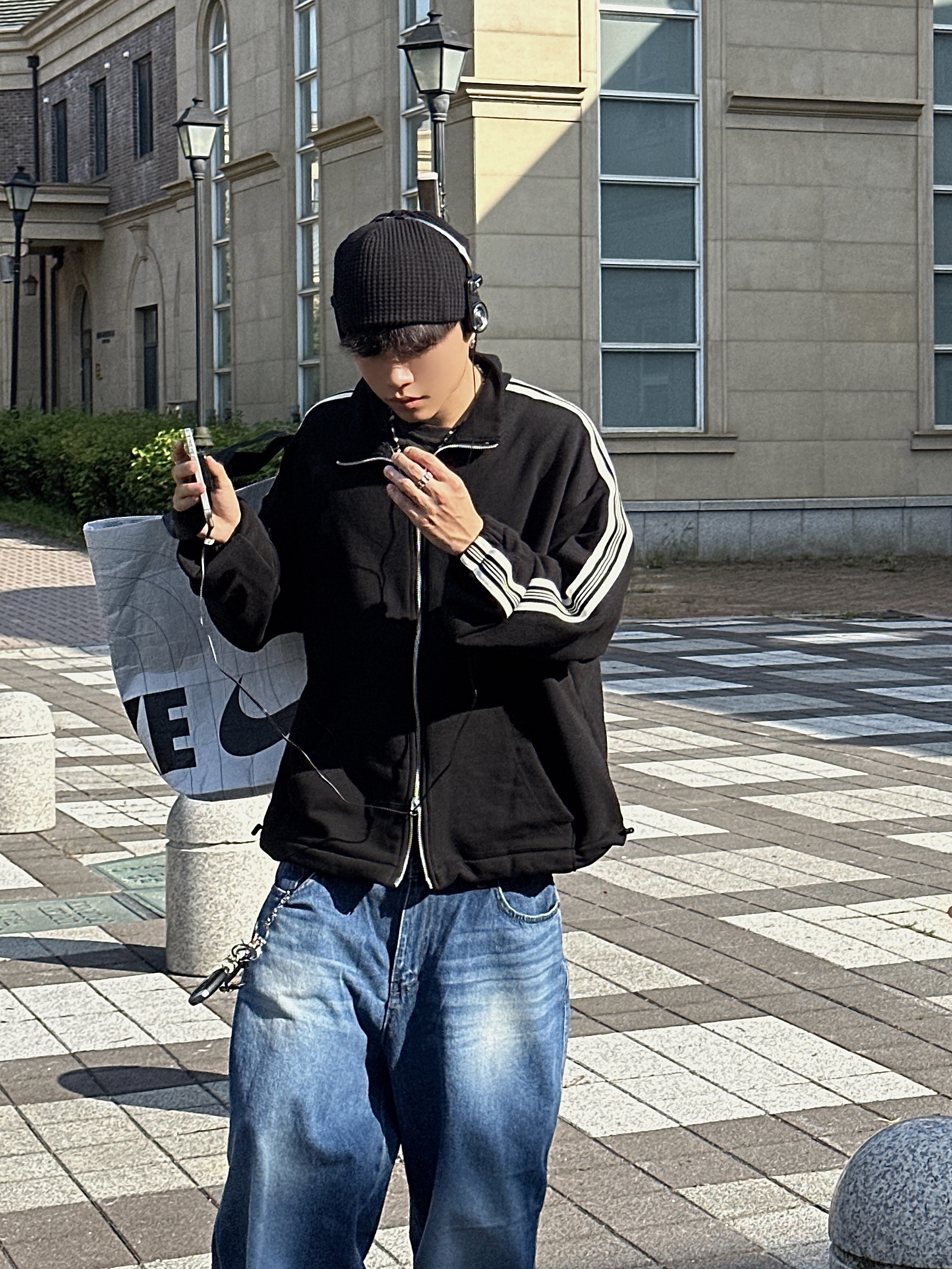 Adidas Adimatic Green 착용 스타일 - 1