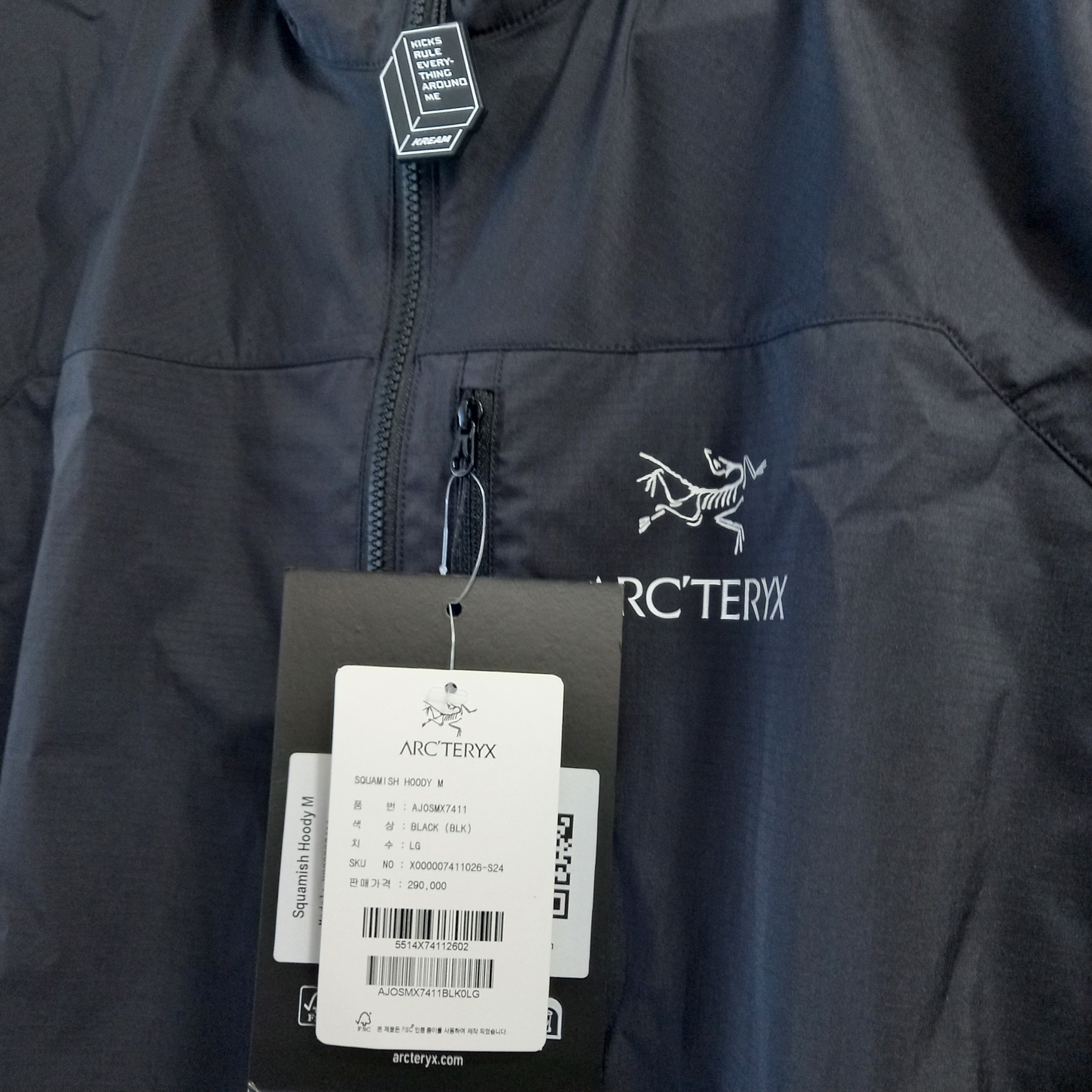 Arc'teryx Squamish Hoody Black 착용 스타일 - 3
