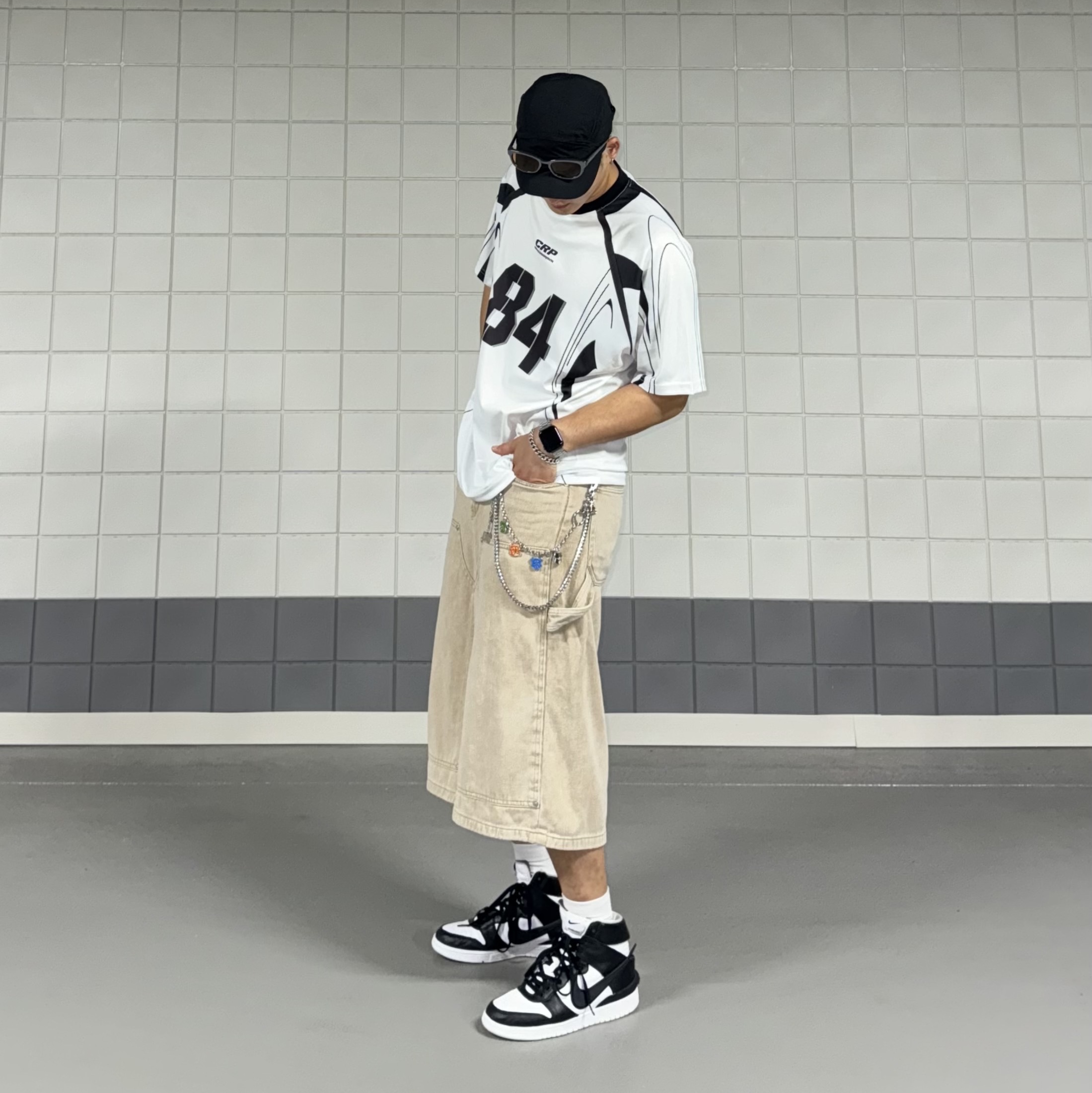 Nike x Ambush Dunk High Black 착용 스타일 - 3