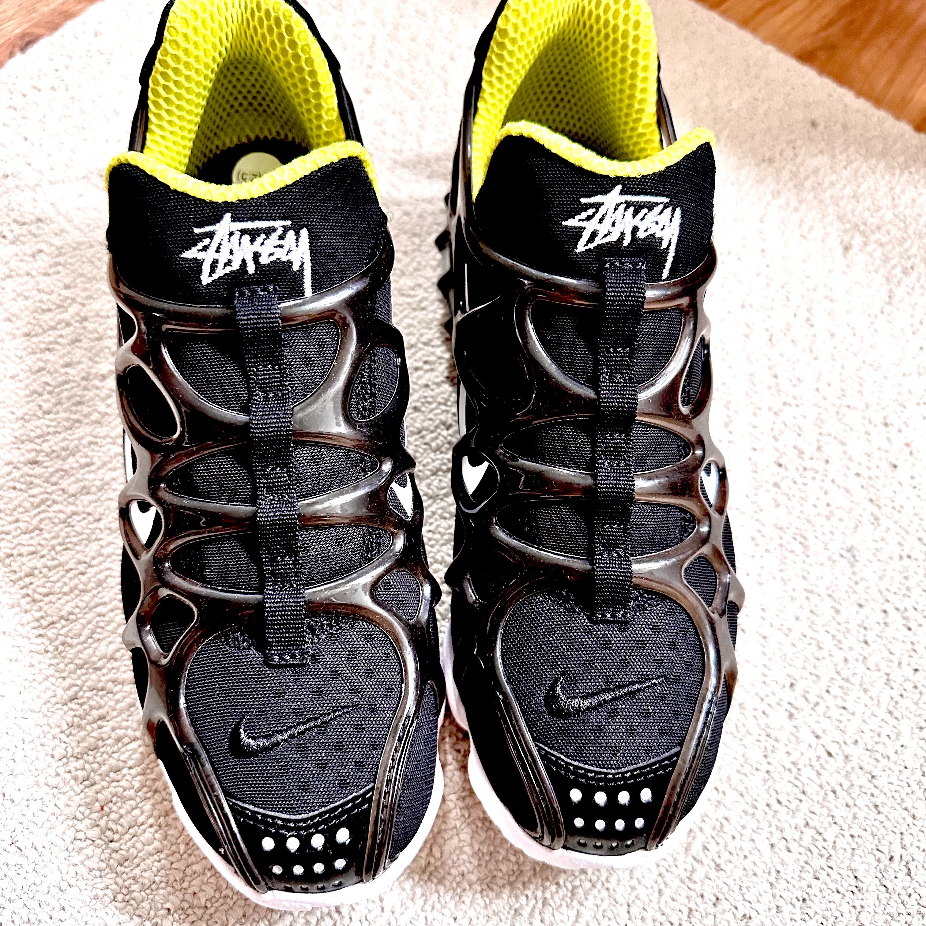 Nike x Stussy Air Zoom Spiridon Kukini Black 착용 스타일 - 2