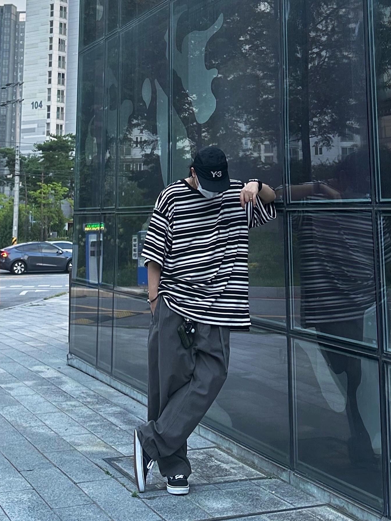 Vans Vault OG Authentic LX Black, Y-3 Running Cap Black 착용 스타일