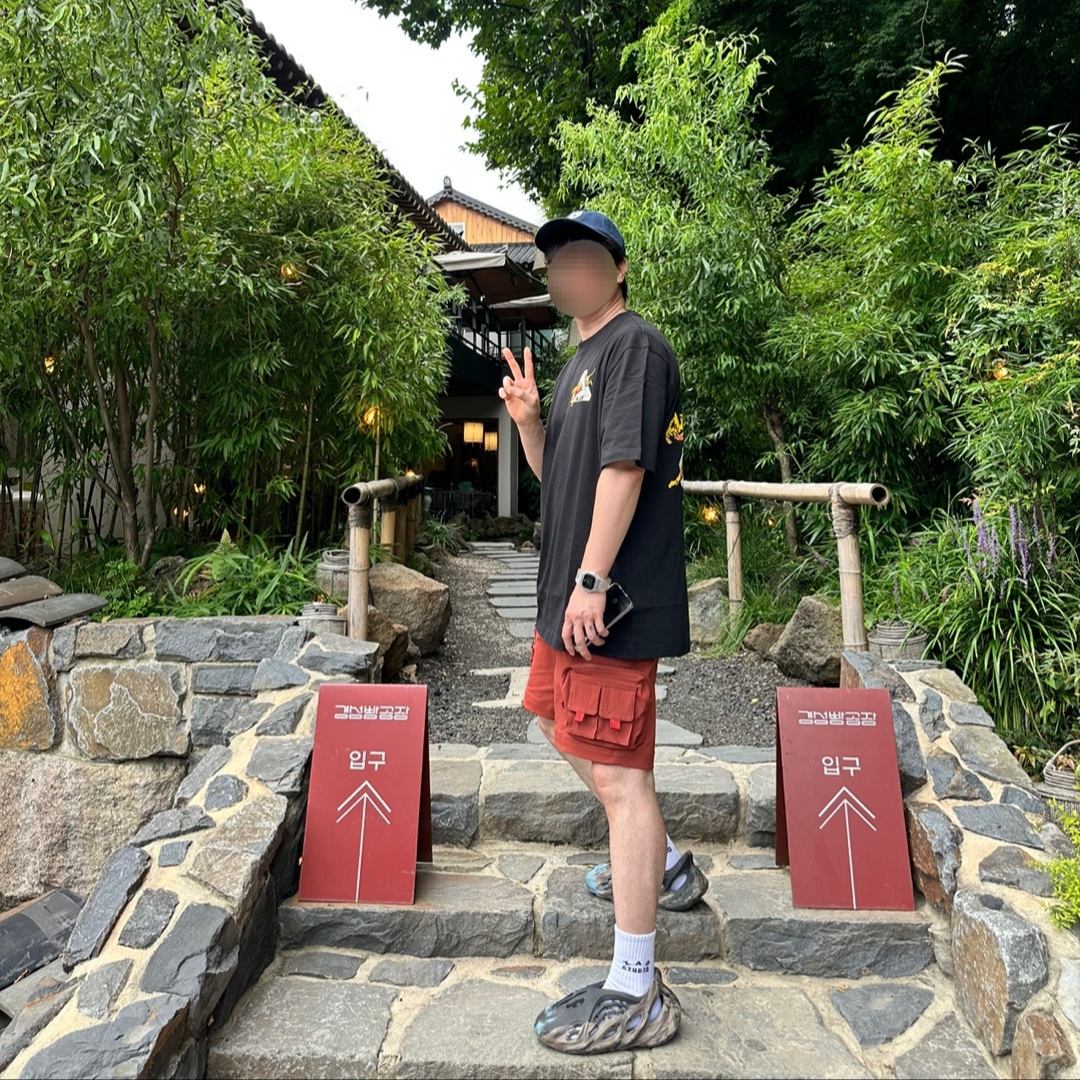 Nike Apex Denim Bucket Hat Aegean Storm Thunder Blue, Palace Korea Tri-Ferg T-Shirt Black - 24SS 착용 스타일 - 2