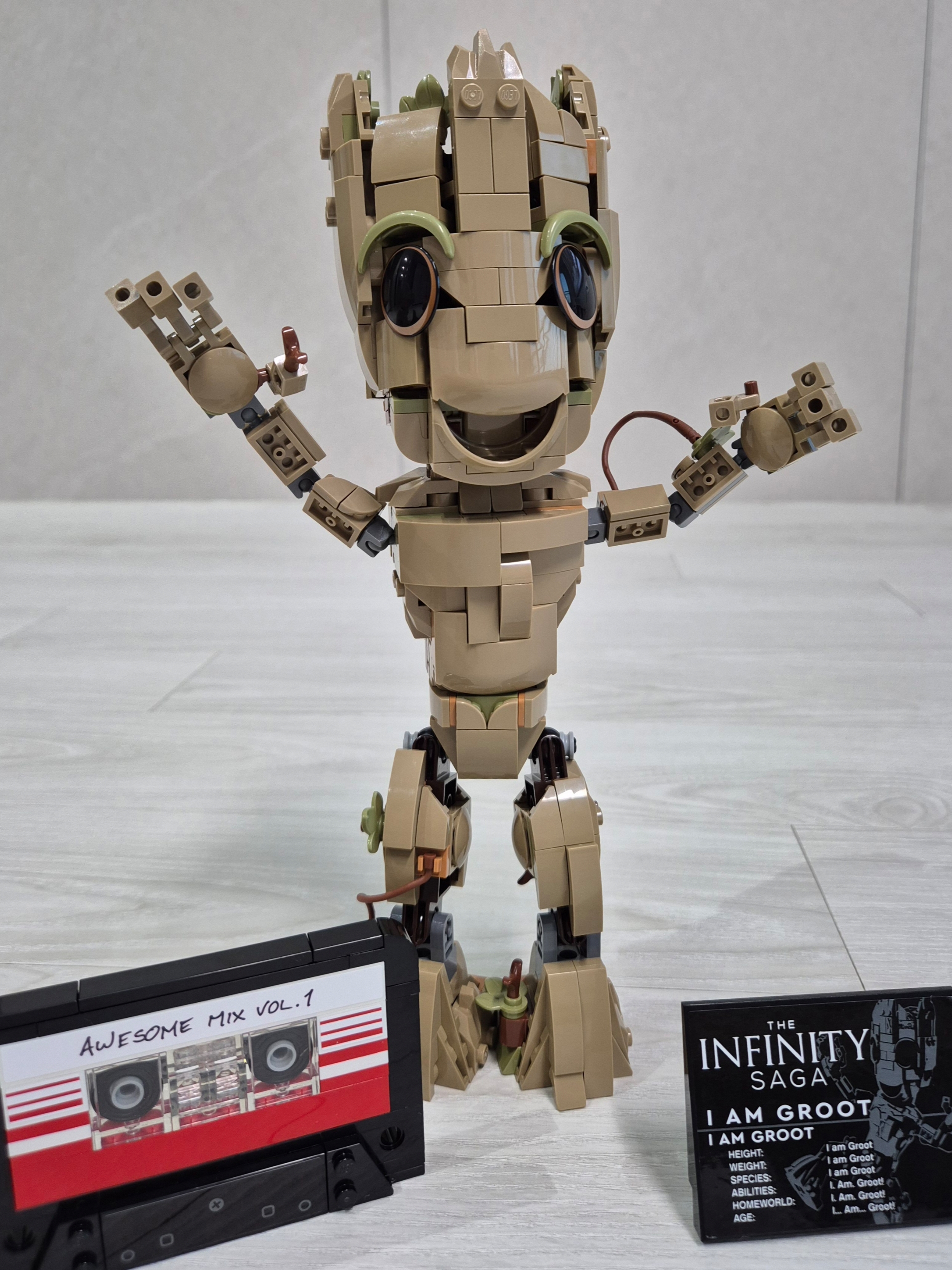 Lego Marvel I Am Groot 착용 스타일