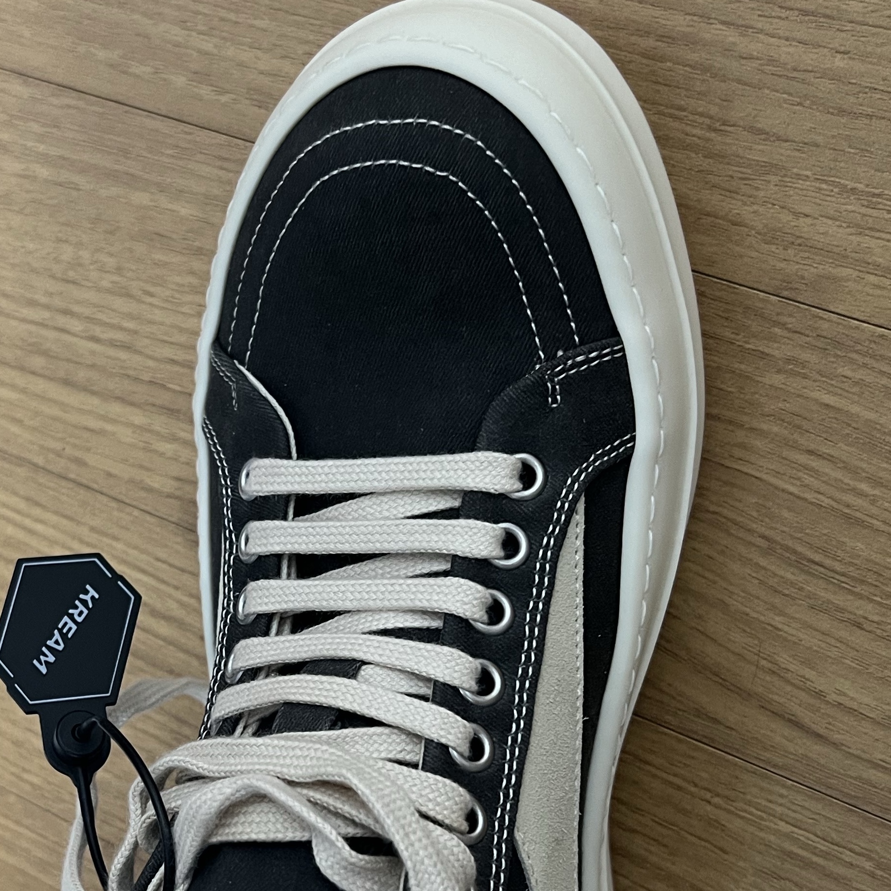 Rick Owens Drkshdw Lido Vintage Sneaks Dark Dust Milk 착용 스타일