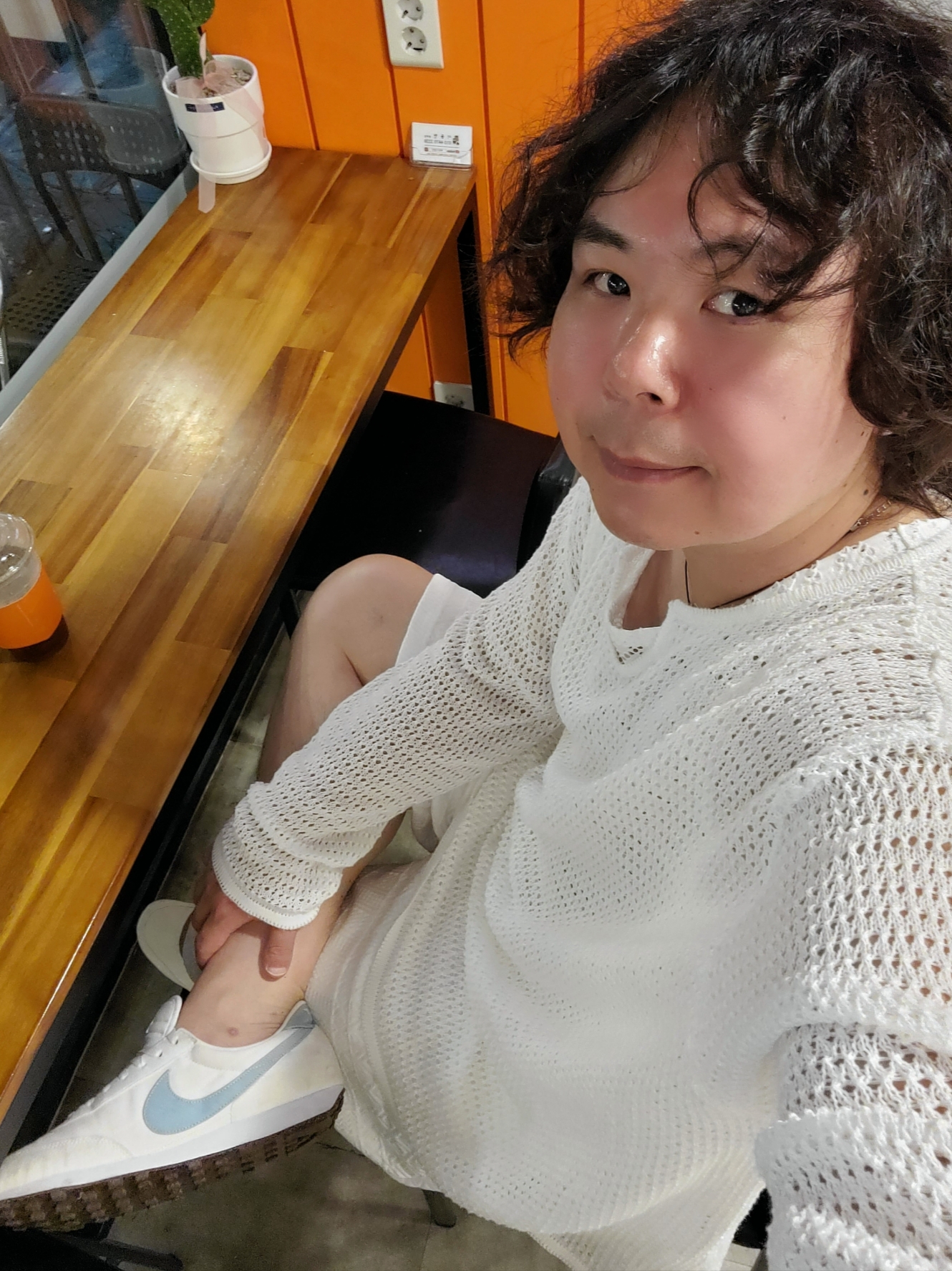 (W) Nike Daybreak SE Indigo 착용 스타일