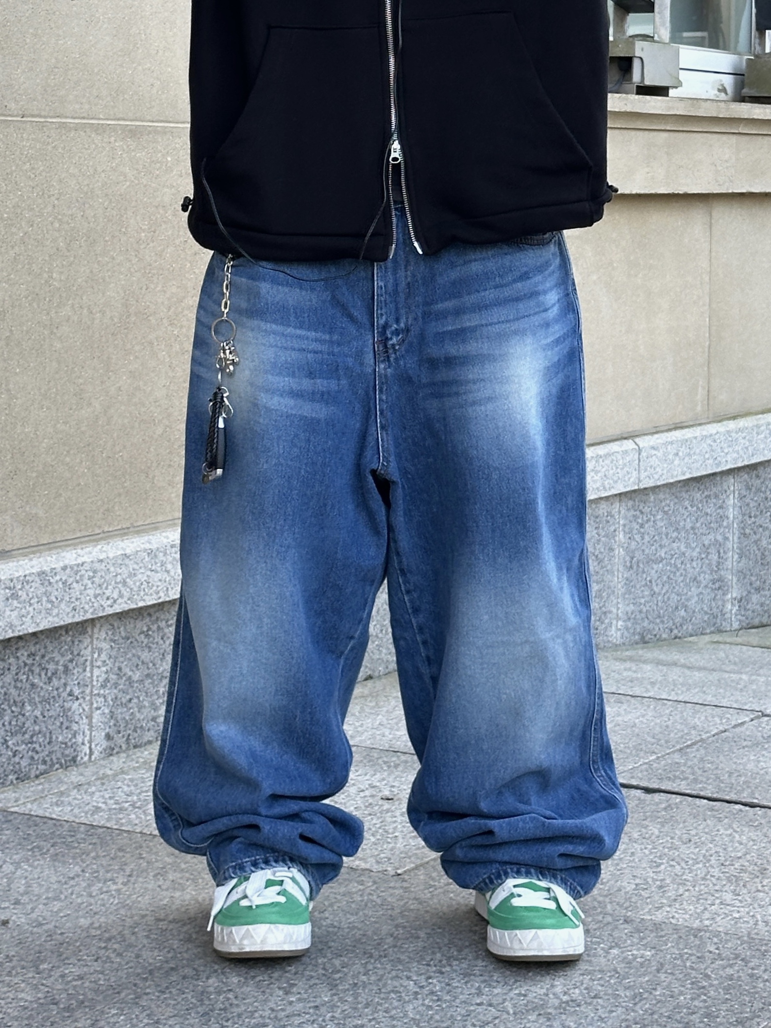 Adidas Adimatic Green 착용 스타일 - 4