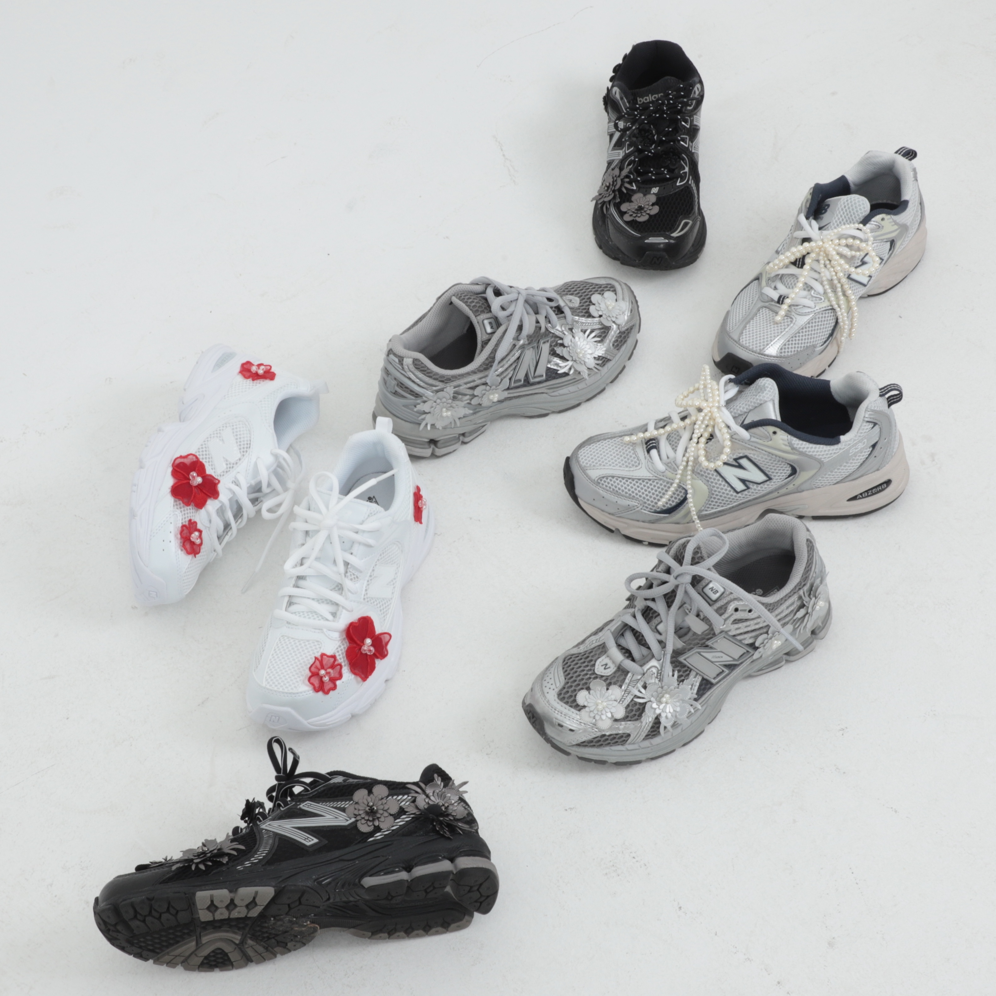 New Balance 1906R Harbor Grey Silver Metalic, New Balance 530 Steel Grey 착용 스타일 - 2