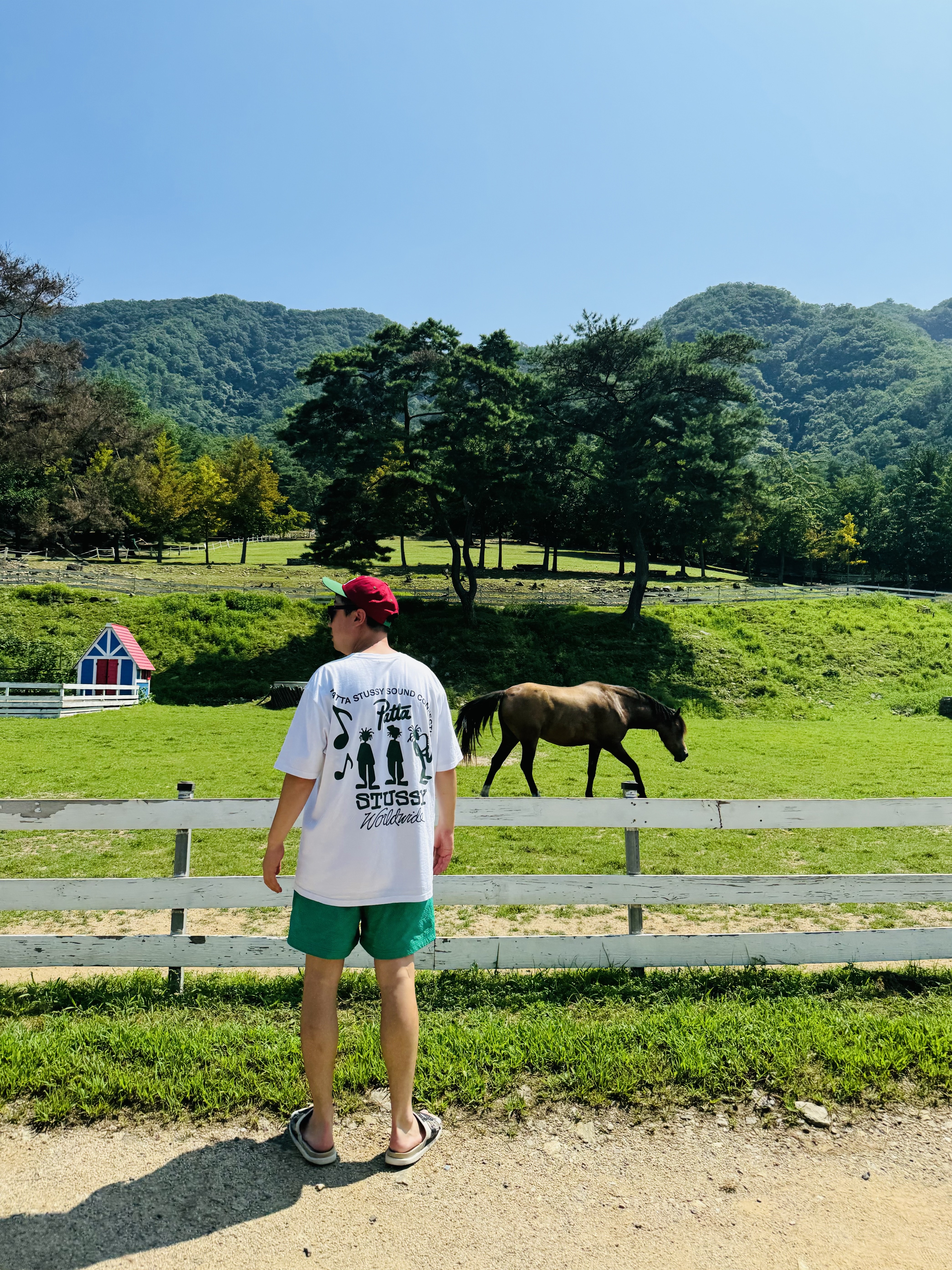Stussy Low Profile Big Basic Snapback Maroon, Stussy x Patta Sound Connection T-Shirt White 착용 스타일 - 4