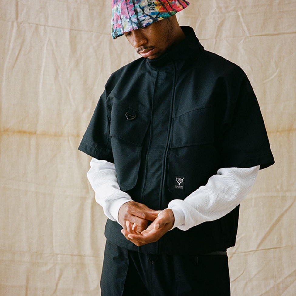 Supreme x South2 West8 River Trek Jacket Black - 21SS 착용 스타일 - 1