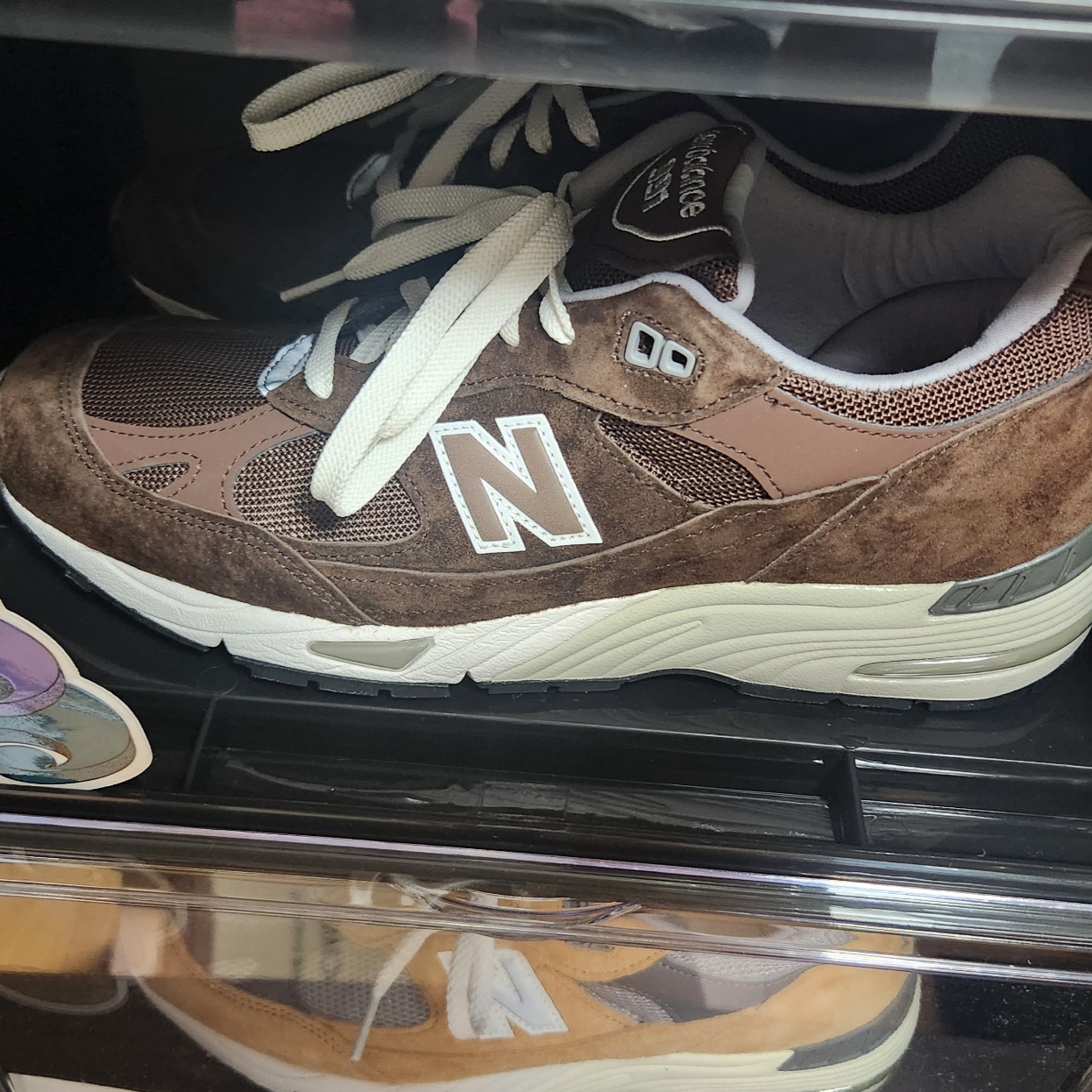 New Balance 991 Made in UK Mocha Brown 착용 스타일