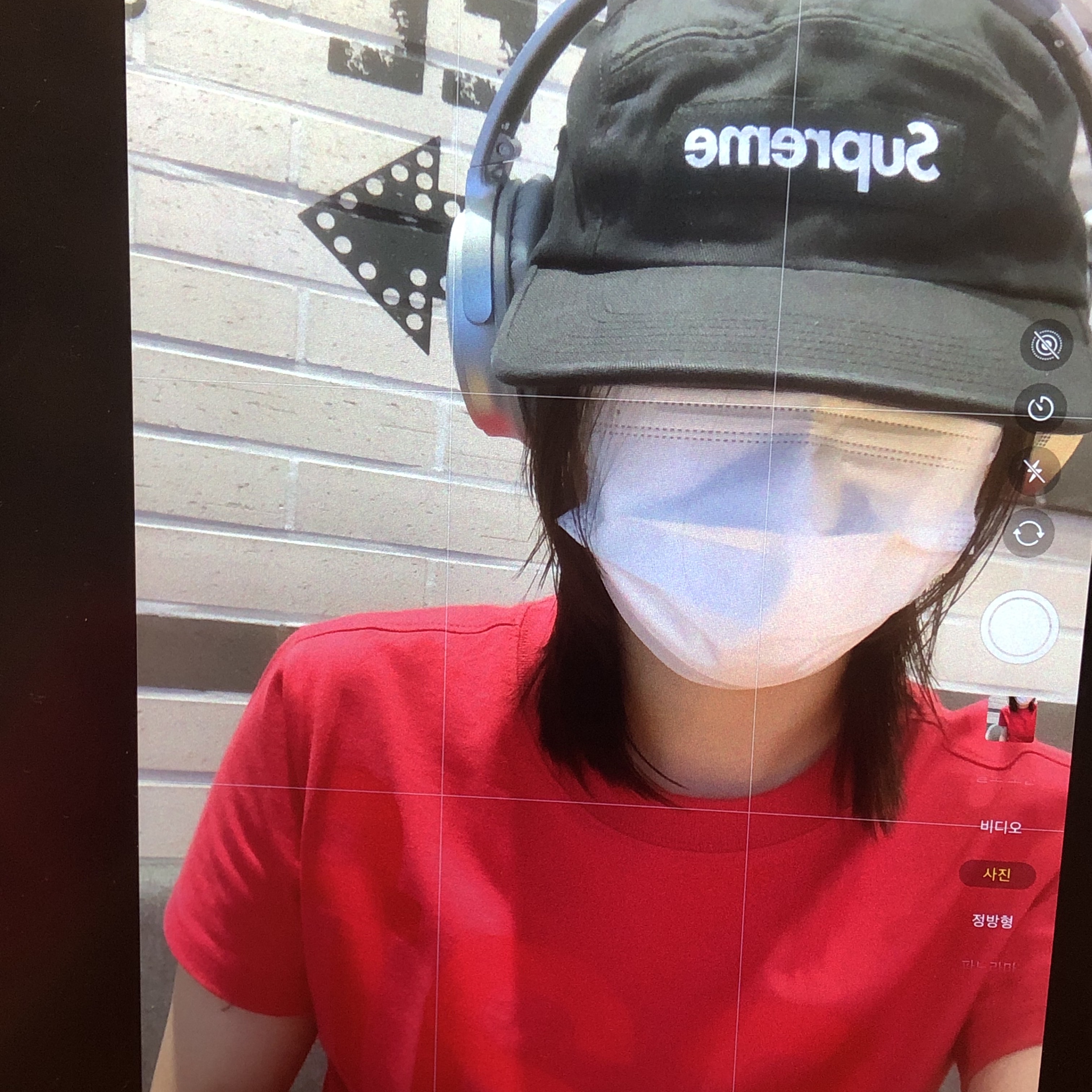 Supreme Washed Chino Twill Camp Cap Black - 24SS, [KREAM 단독] Safarispot 1/2 Basic Safari T-Shirt Red 착용 스타일