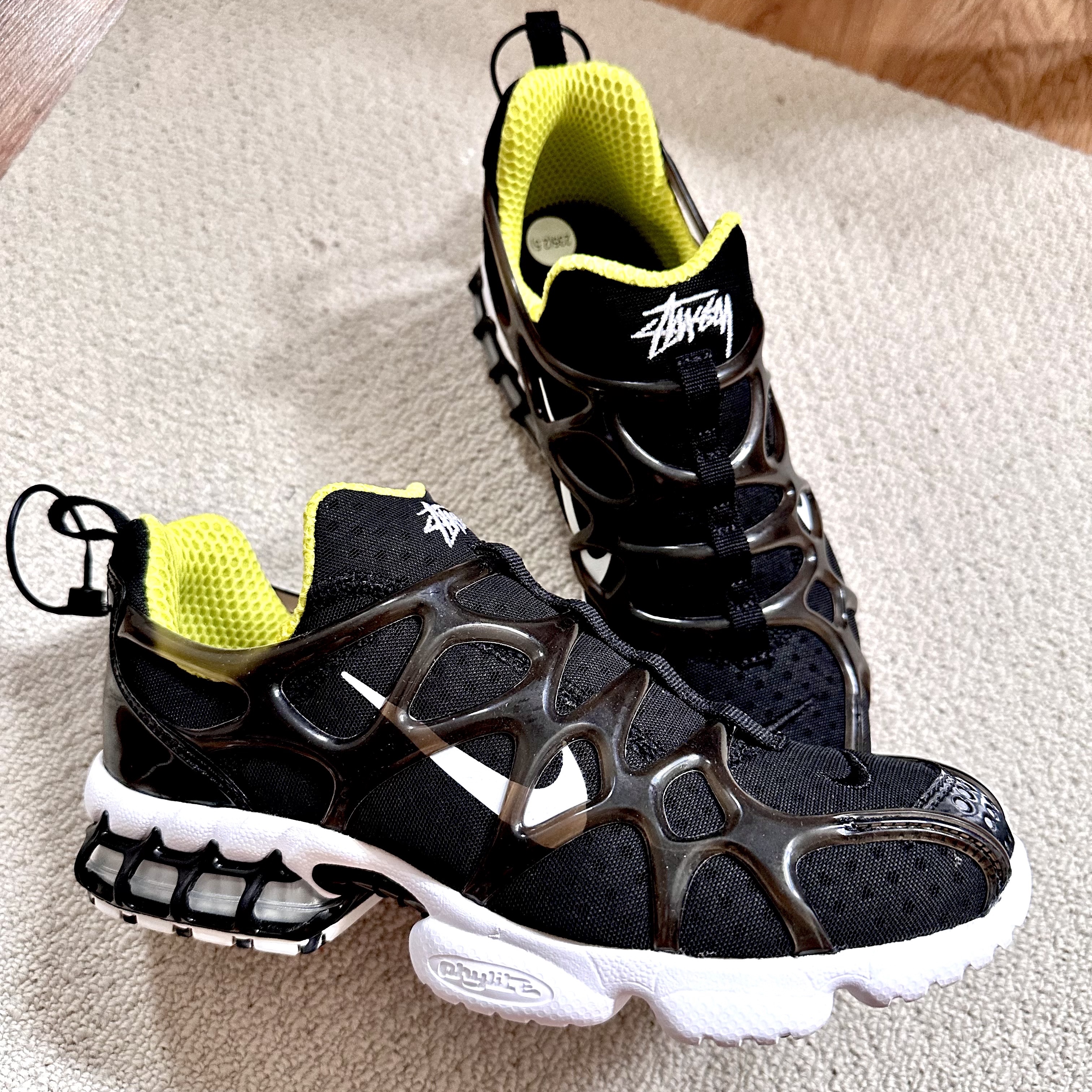 Nike x Stussy Air Zoom Spiridon Kukini Black 착용 스타일 - 3
