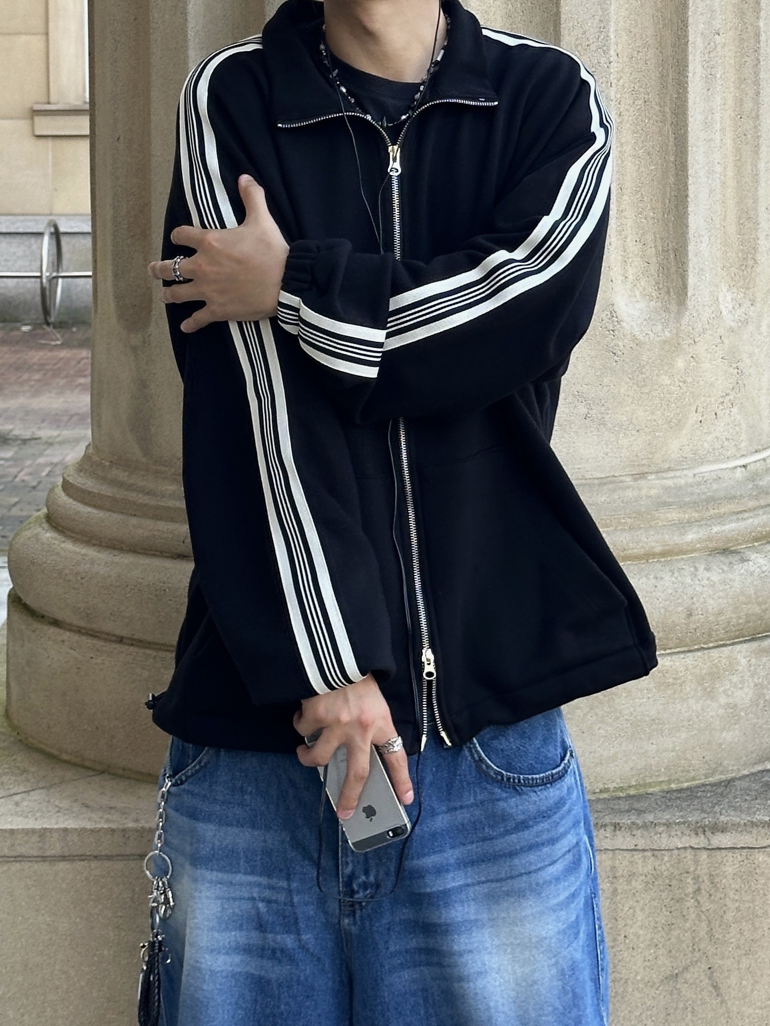 Adidas Adimatic Green 착용 스타일 - 3