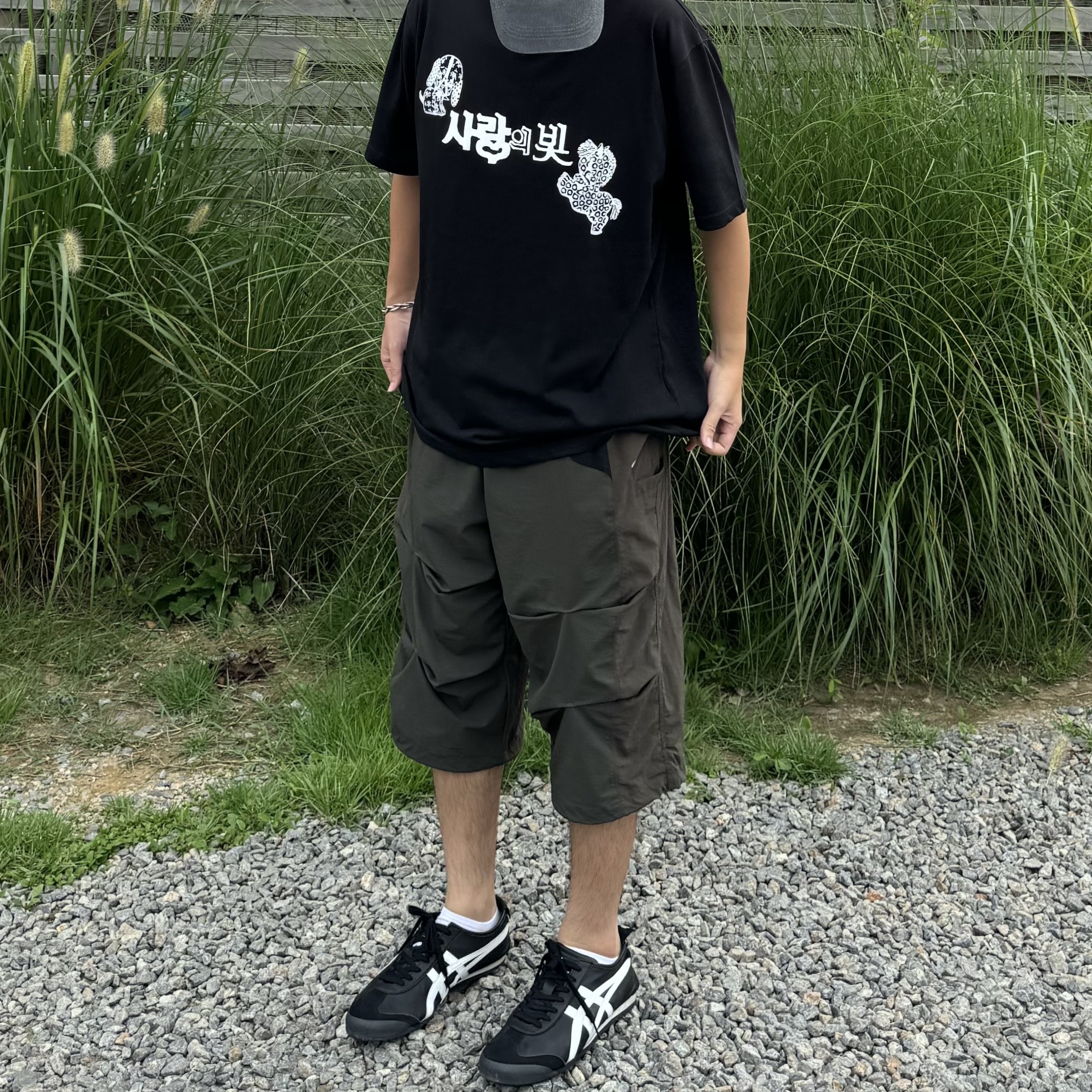 Onitsuka Tiger Mexico 66 Black White 착용 스타일